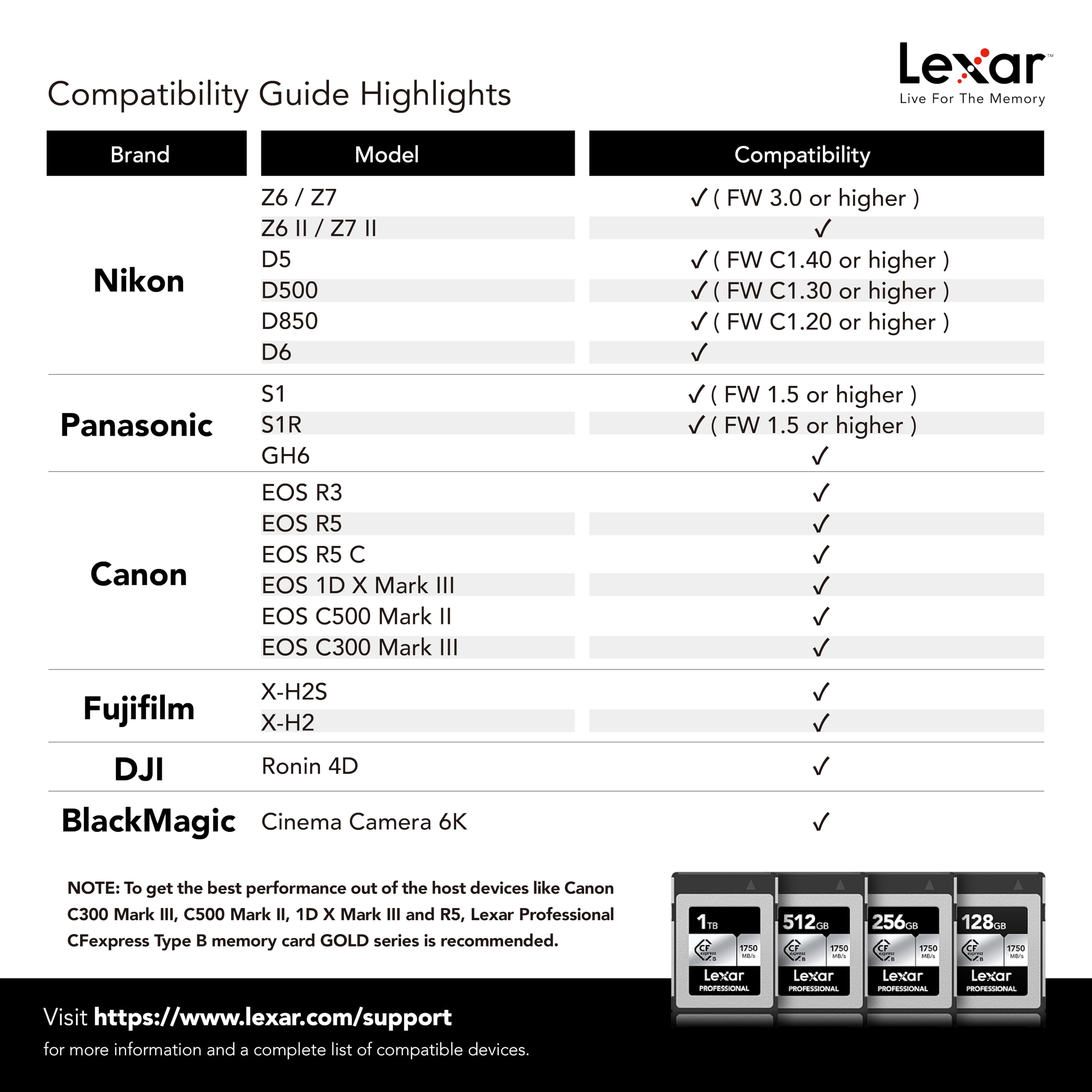 lexar-professional-silver-cfexpress-tipo-b-128gb-1000mb-s-grigio image 7
