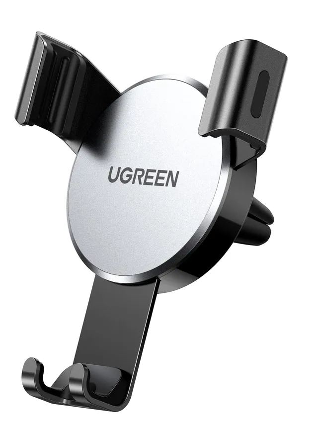 ugreen-supporto-telefono-auto-a-gravit-in-alluminio-per-bocchette-d-aria-grigio image 1