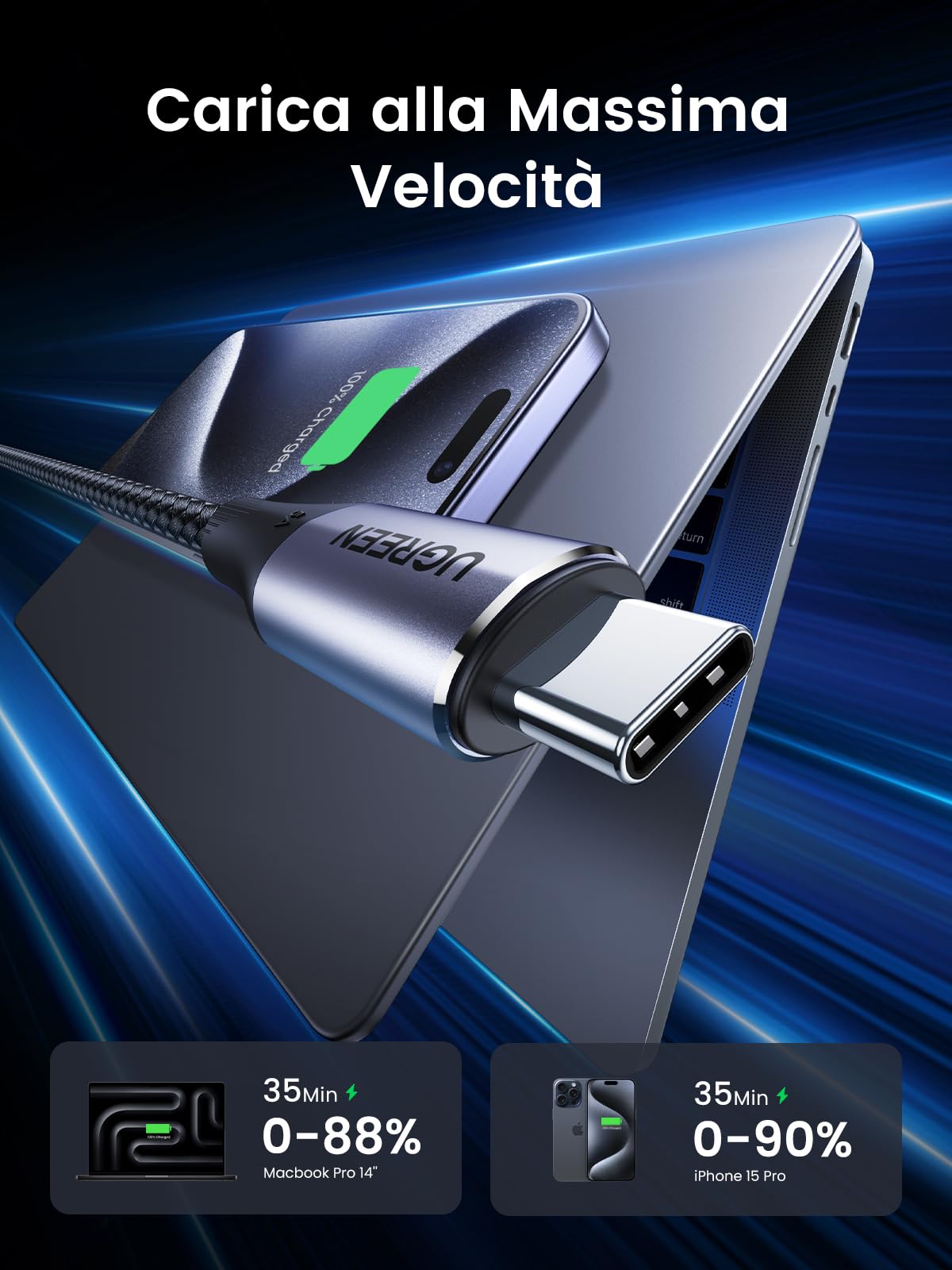 ugreen-nexode-cavo-usb-c-a-usb-c-3-2-10gbps-video-4k-60hz-240w-1m-nylon image 4
