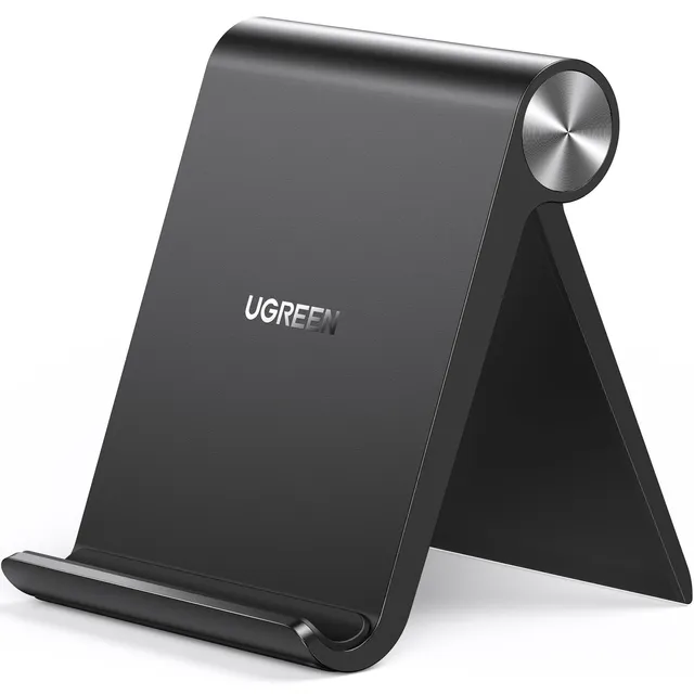 ugreen-supporto-telefono-da-tavolo-regolabile-100-alluminio-nero image 1