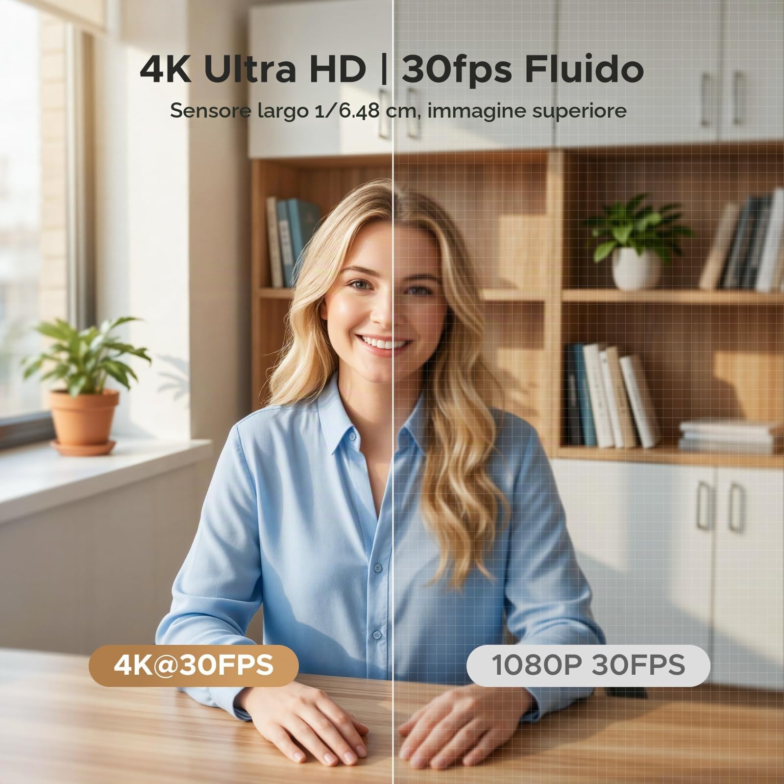 ugreen-finecam-webcam-4k-30fps-con-autofocus-e-treppiede image 3