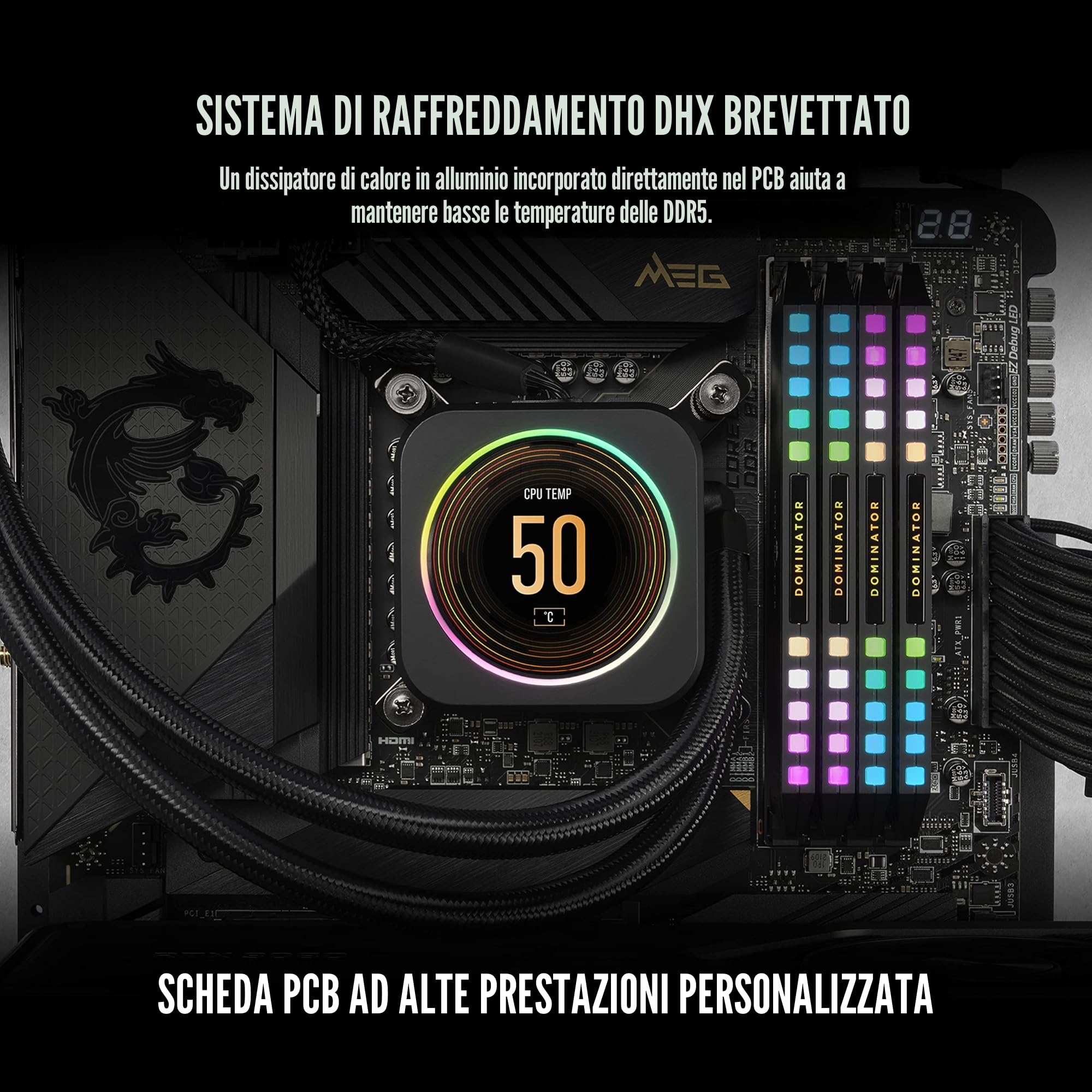 corsair-dominator-platinum-rgb-ddr5-64gb-2x32gb-5600mhz-cl40-intel-xmp-nero image 5