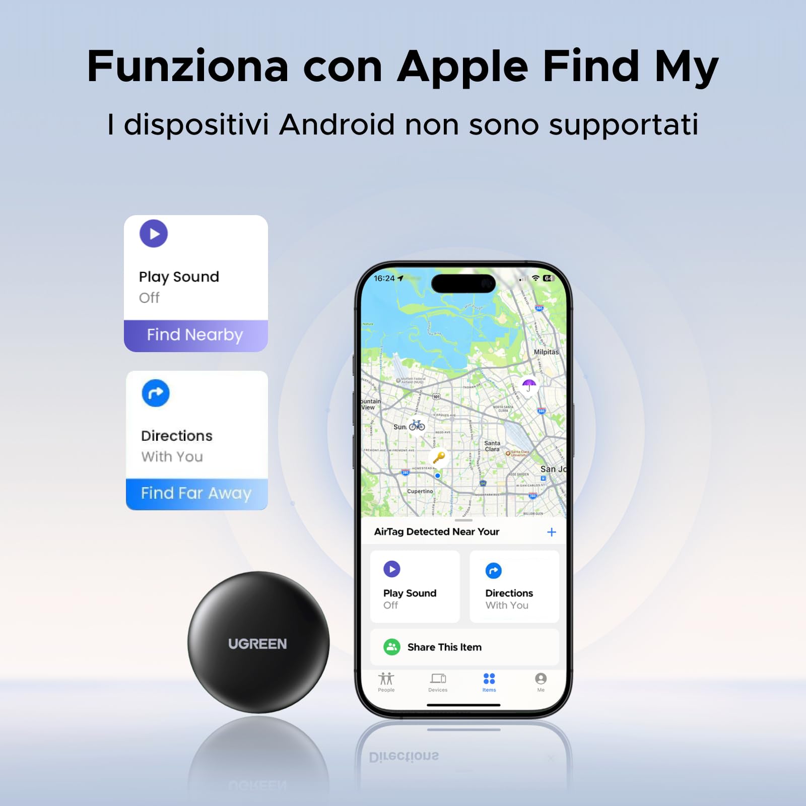 ugreen-finetrack-mini-tag-localizzatore-bluetooth-per-ios-confezione-da-2-pezzi image 2