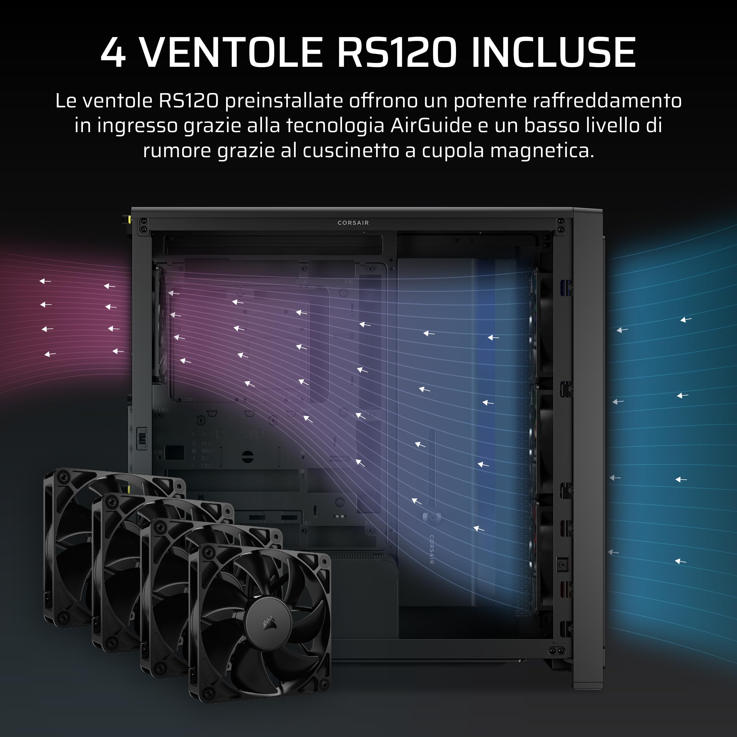 corsair-frame-4000x-rs-case-pc-mid-tower-con-pannello-frontale-rgb-4x-rs120-pwm- image 5