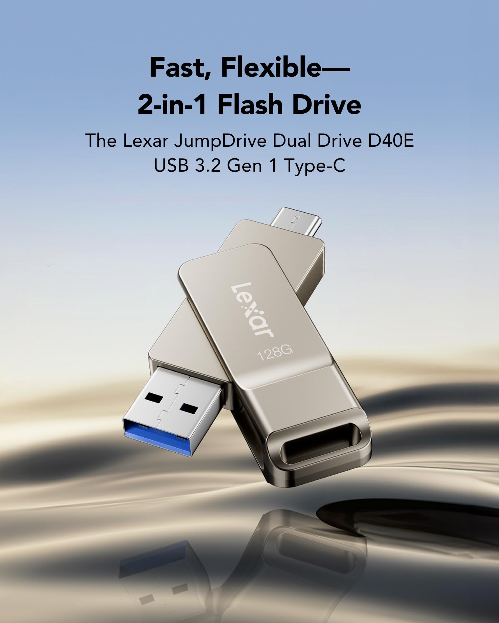 lexar-jumpdrive-d40e-128gb-dual-usb-type-a-type-c-champagne-argento image 3