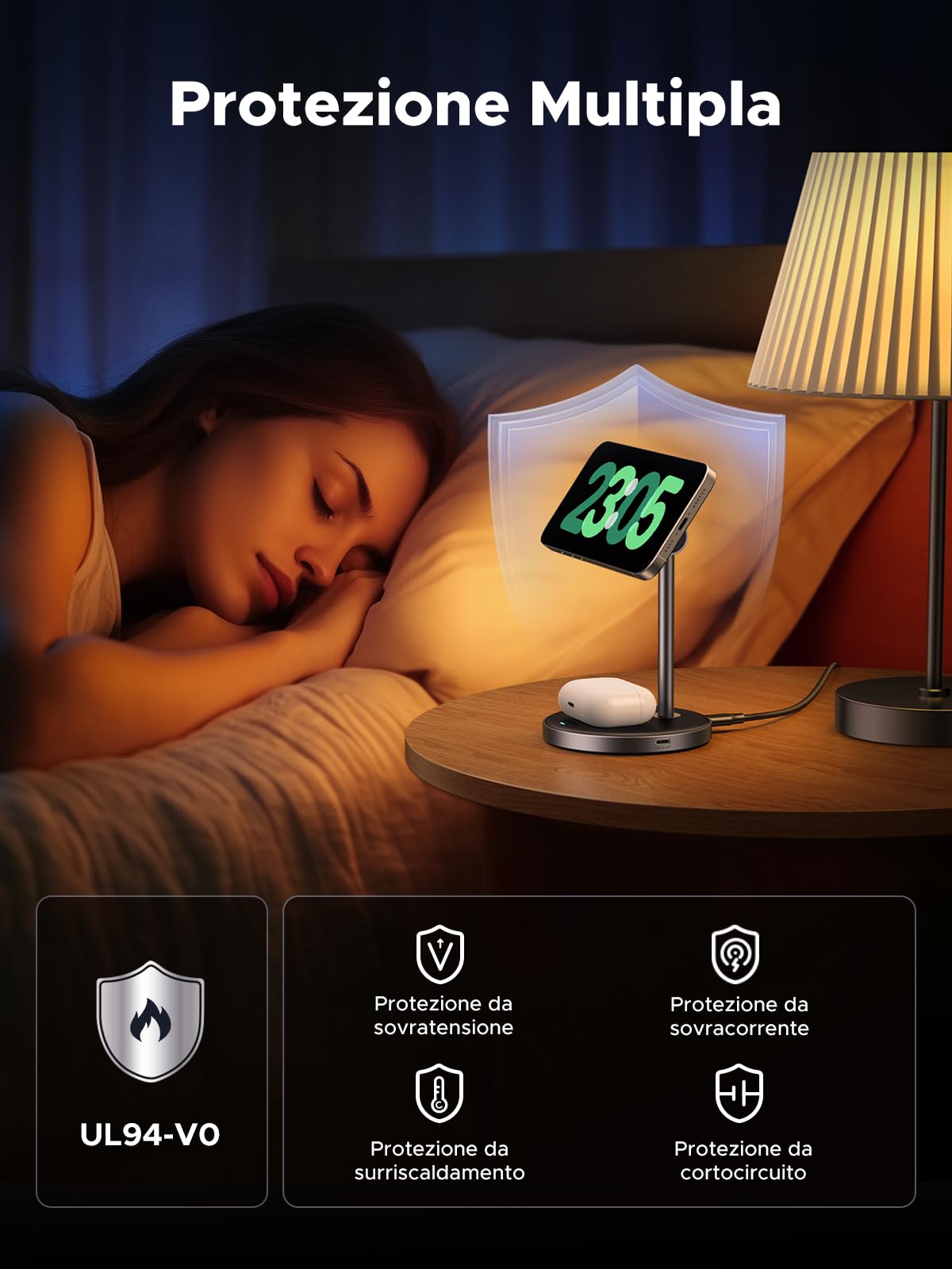 ugreen-magflow-qi2-15w-supporto-caricatore-wireless-magnetico-2-in-1-per-iphone- image 6