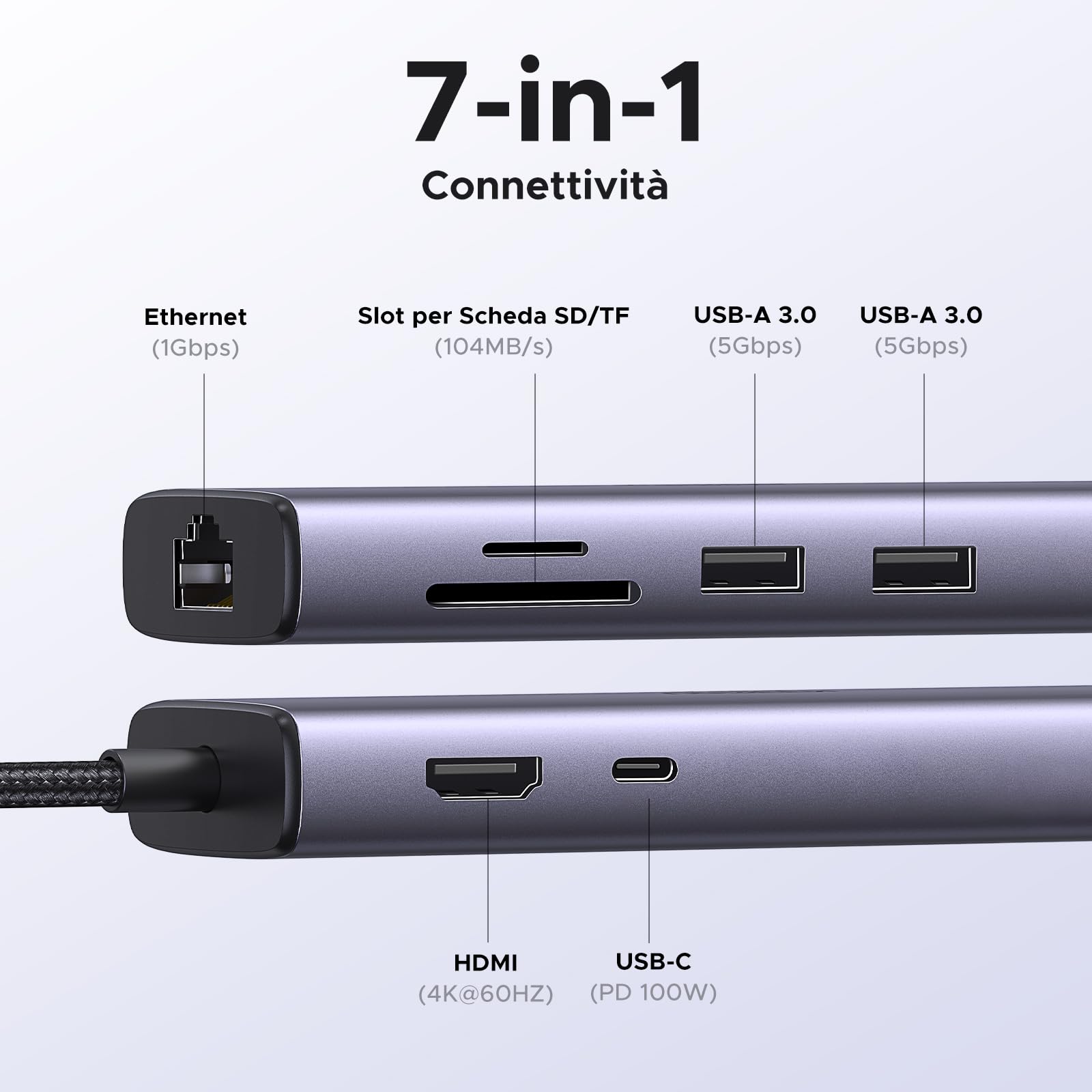 ugreen-revodok-107-hub-usb-c-7-in-1-docking-station-hdmi-4k-60hz-ethernet-gigabi image 2