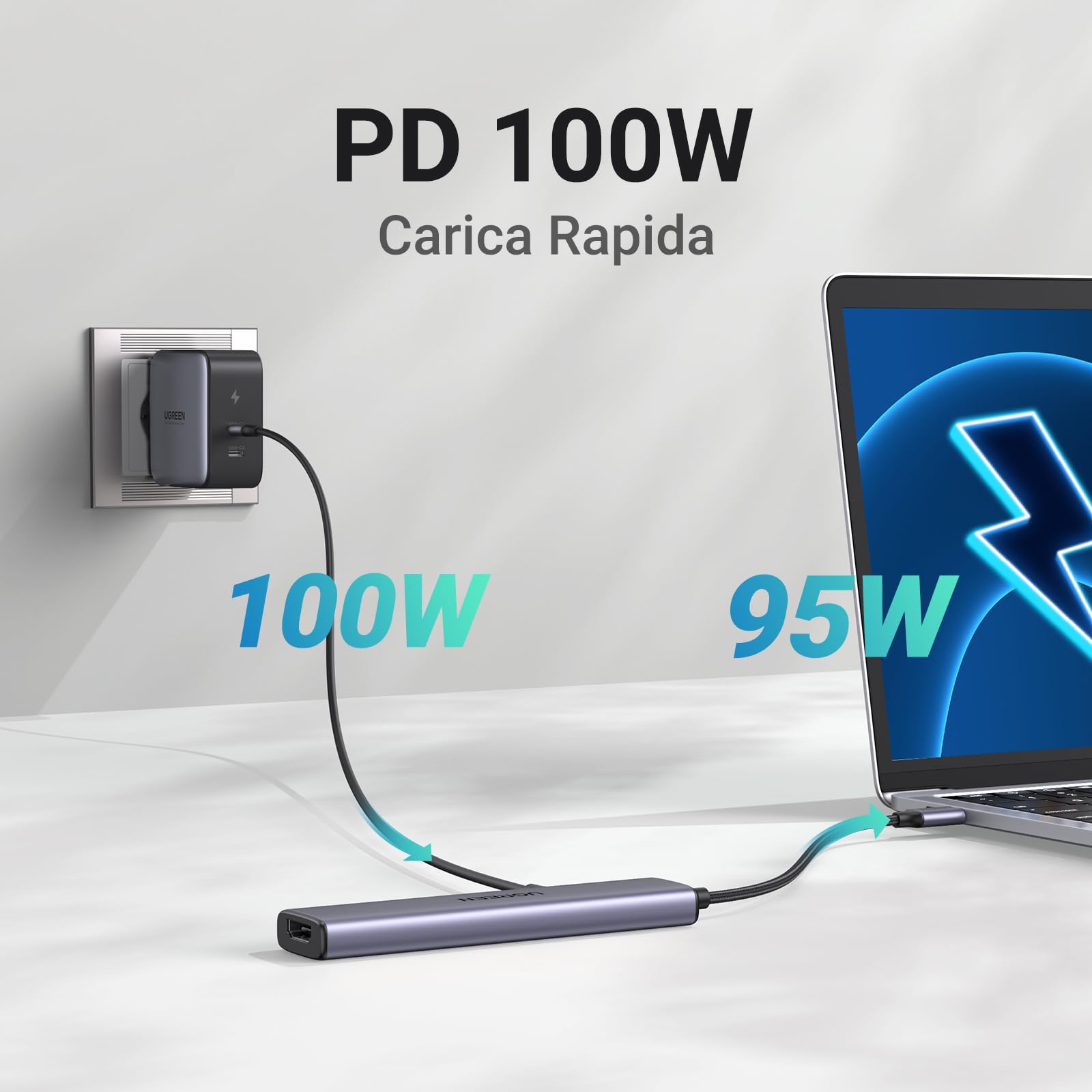 ugreen-revodok-105-hub-usb-c-5-in-1-hdmi-4k-pd-100w-grigio image 4