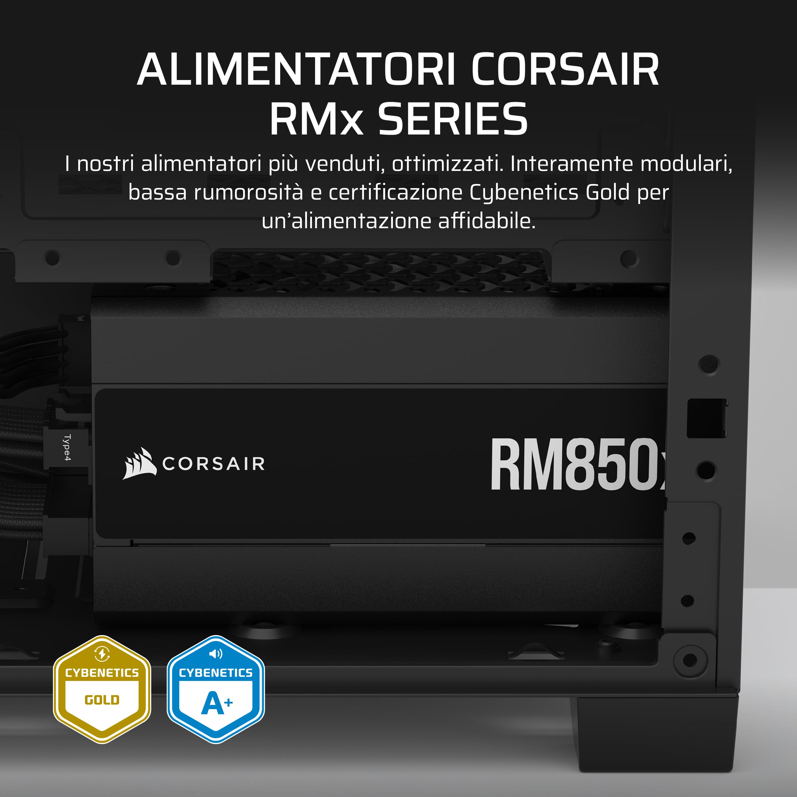 corsair-rm850x-alimentatore-atx-850w-modulare-atx-3-1-pcie-5-1-nero image 2