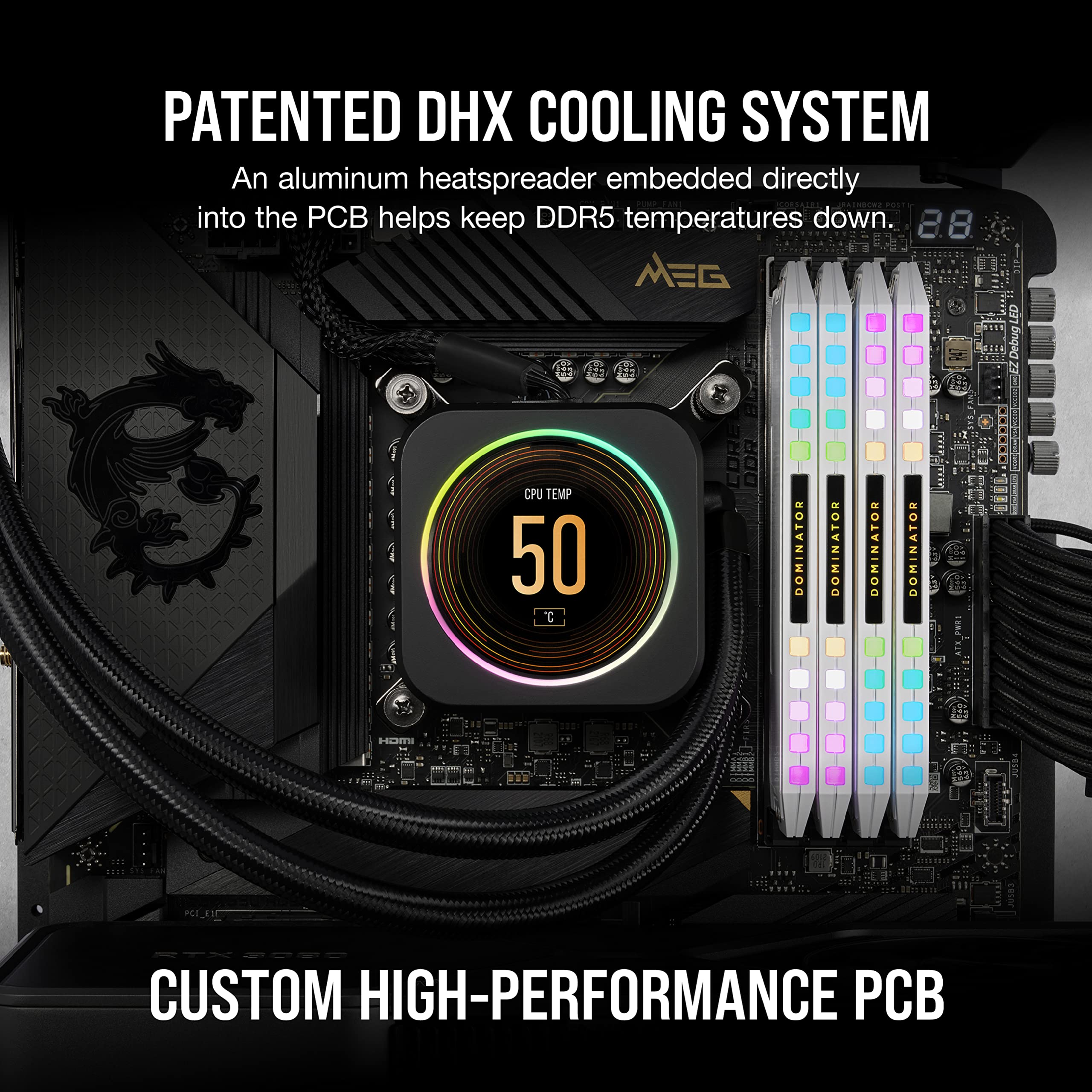 corsair-dominator-platinum-rgb-ddr5-32gb-2x16gb-6200mhz-c36-bianco image 5