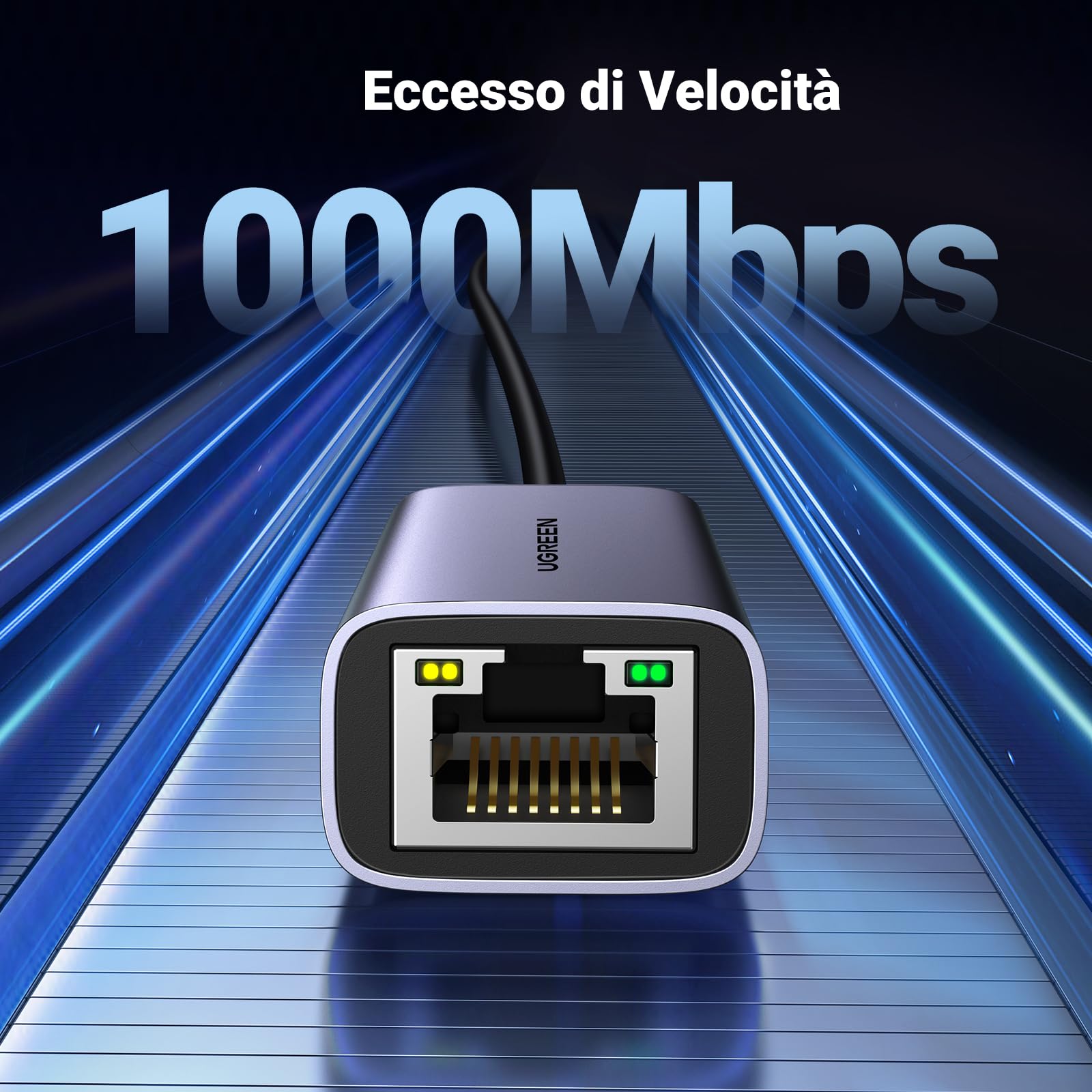 ugreen-adattatore-ethernet-usb-c-gigabit-1000mbps-rj45-alluminio image 2