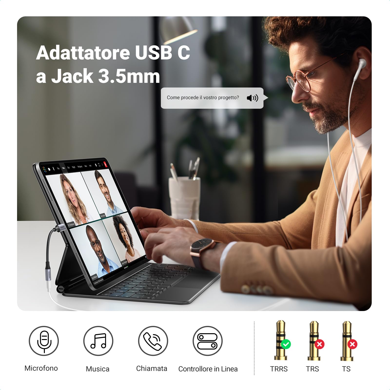 ugreen-adattatore-usb-c-a-jack-3-5mm-di-alta-risoluzione-con-chip-dac-grigie-com image 2