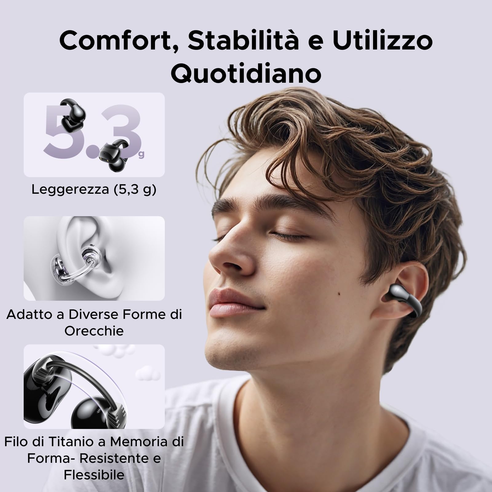 ugreen-hitune-s3-cuffie-bluetooth-open-ear-sport-nere image 2