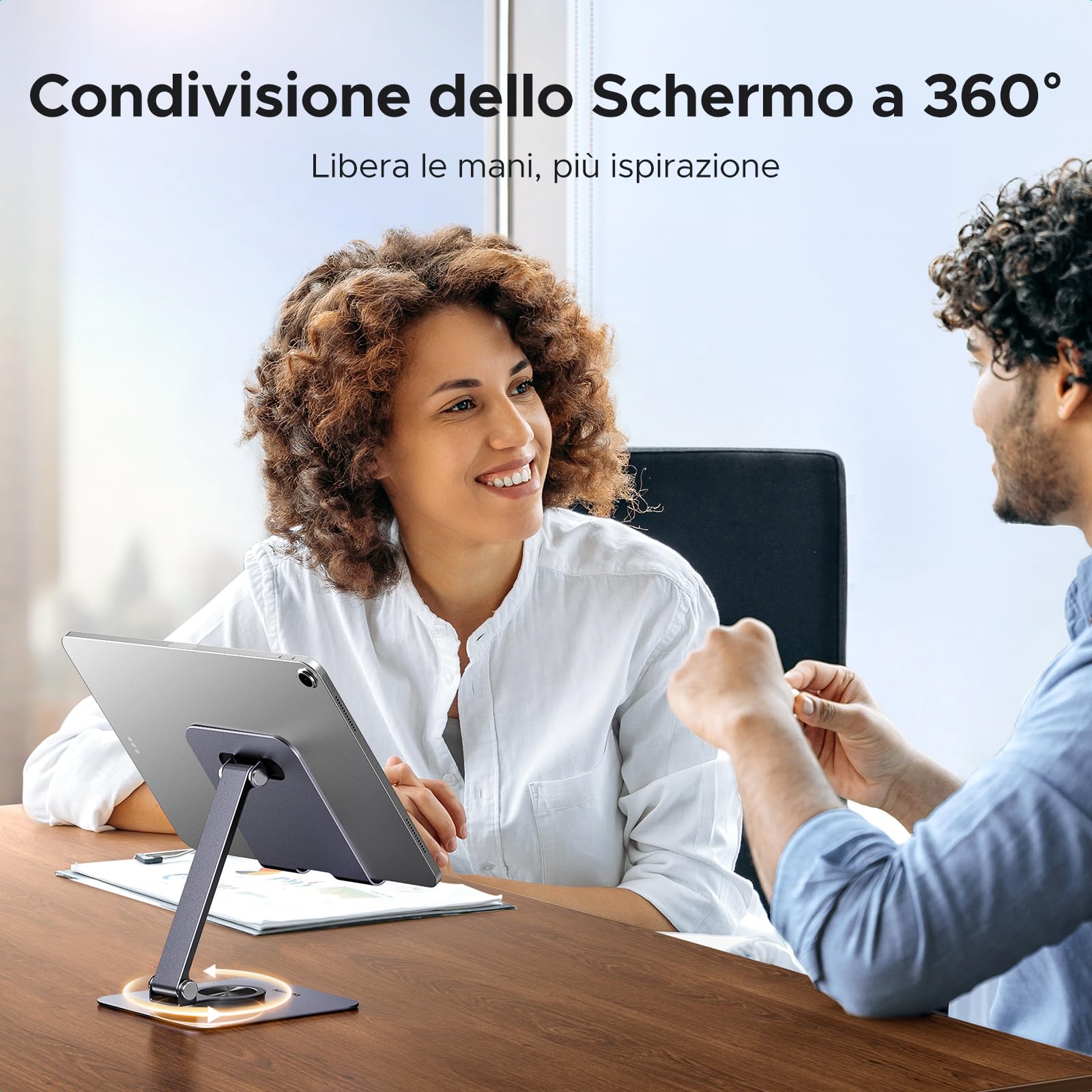 ugreen-supporto-tablet-da-tavolo-in-alluminio-rotante-360 image 6