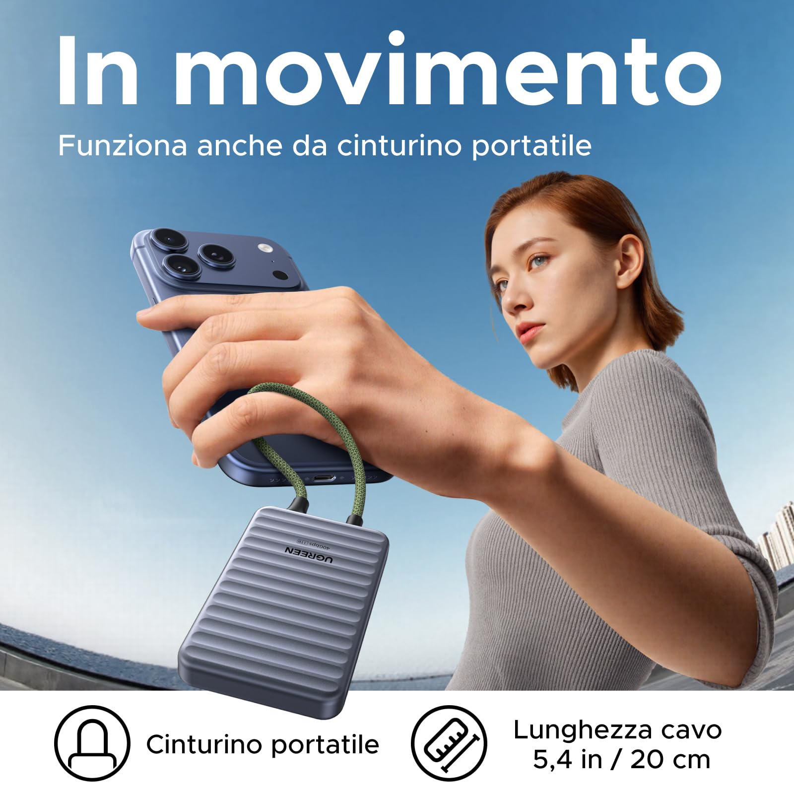 ugreen-neodrive-go-ssd-portatile-1tb-usb4-fino-a-4000-mb-s-con-cavo-integrato image 2