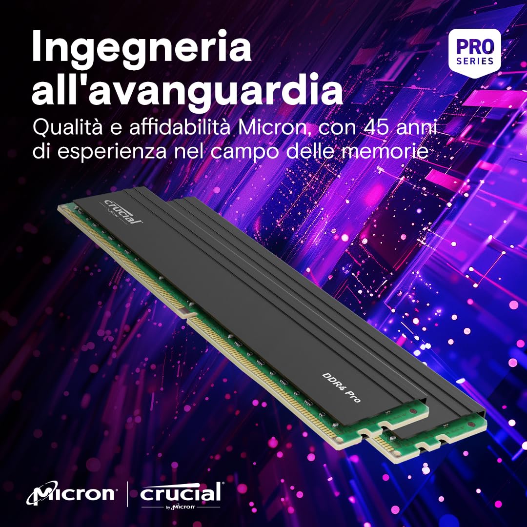 crucial-pro-ram-ddr4-64gb-kit-2x32gb-3200mhz-memoria-pc-cp2k32g4dfra32a image 6