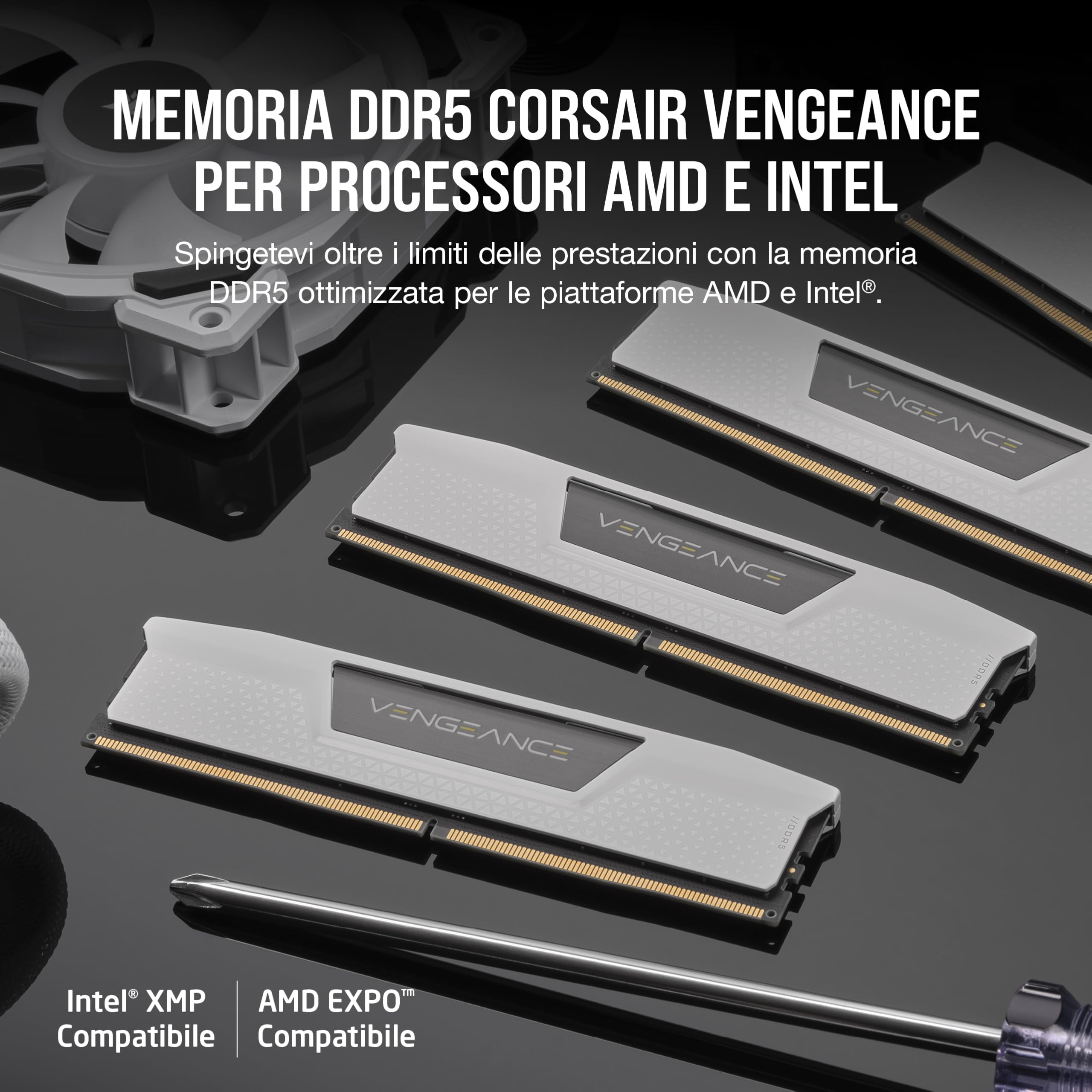 corsair-vengeance-ddr5-32gb-2x16gb-6400mhz-cl36-bianco-amd-expo-intel-xmp-3-0 image 2