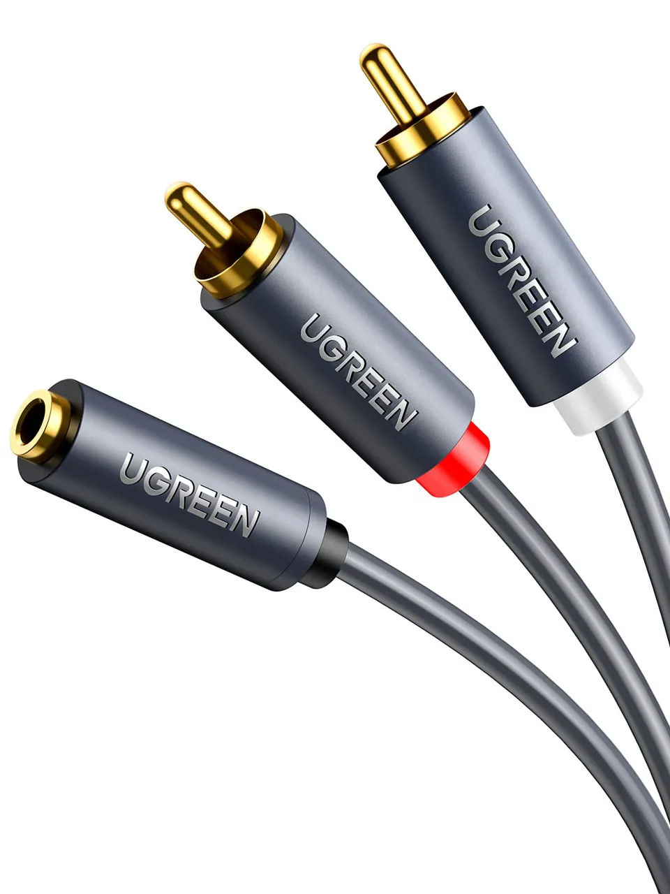 ugreen-cavo-audio-jack-3-5mm-femmina-a-2-rca-maschio image 1