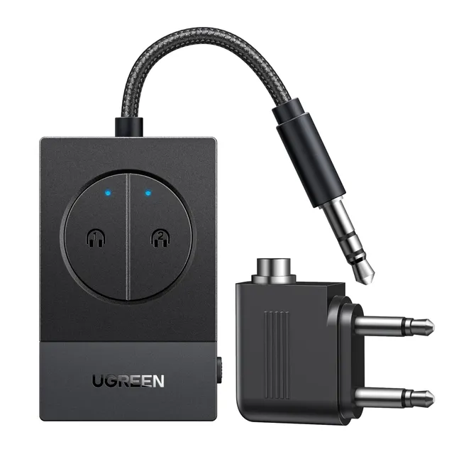 ugreen-trasmettitore-bluetooth-5-4-per-tv-e-aereo-jack-3-5mm-doppio-collegamento image 1