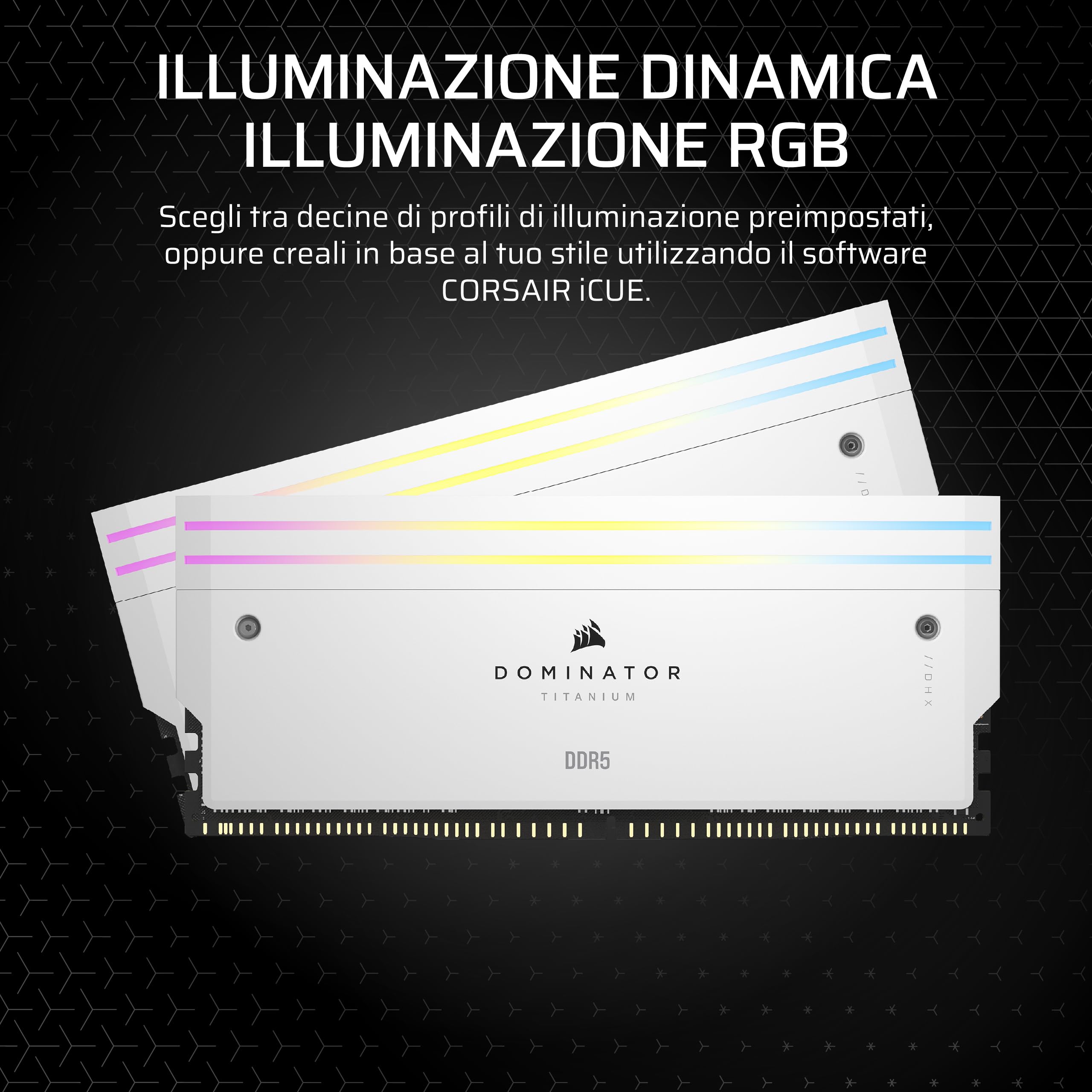 corsair-dominator-titanium-ddr5-rgb-light-enhancement-kit-2-moduli-bianco image 3