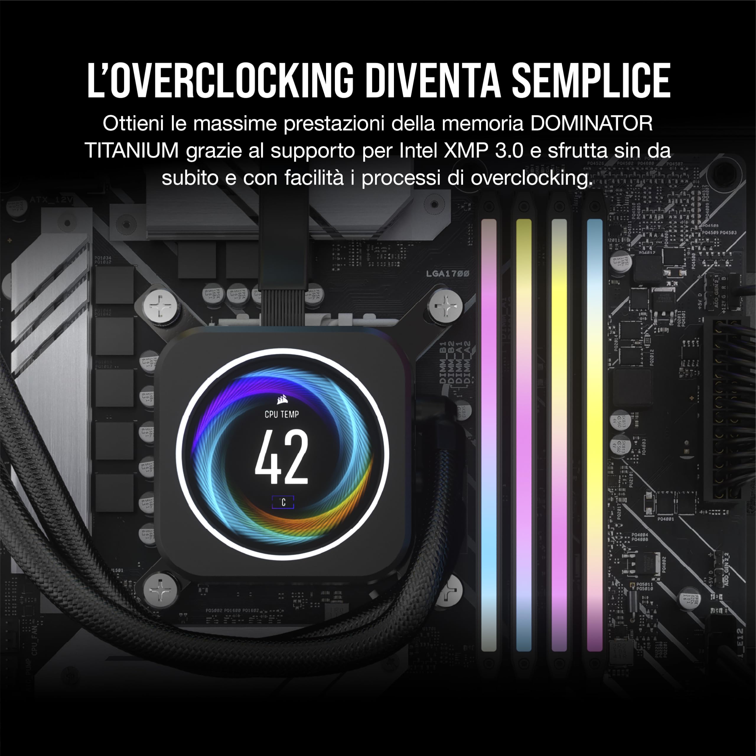 corsair-dominator-titanium-rgb-ddr5-96gb-4x24gb-6400mhz-cl32-intel-xmp-nero image 5