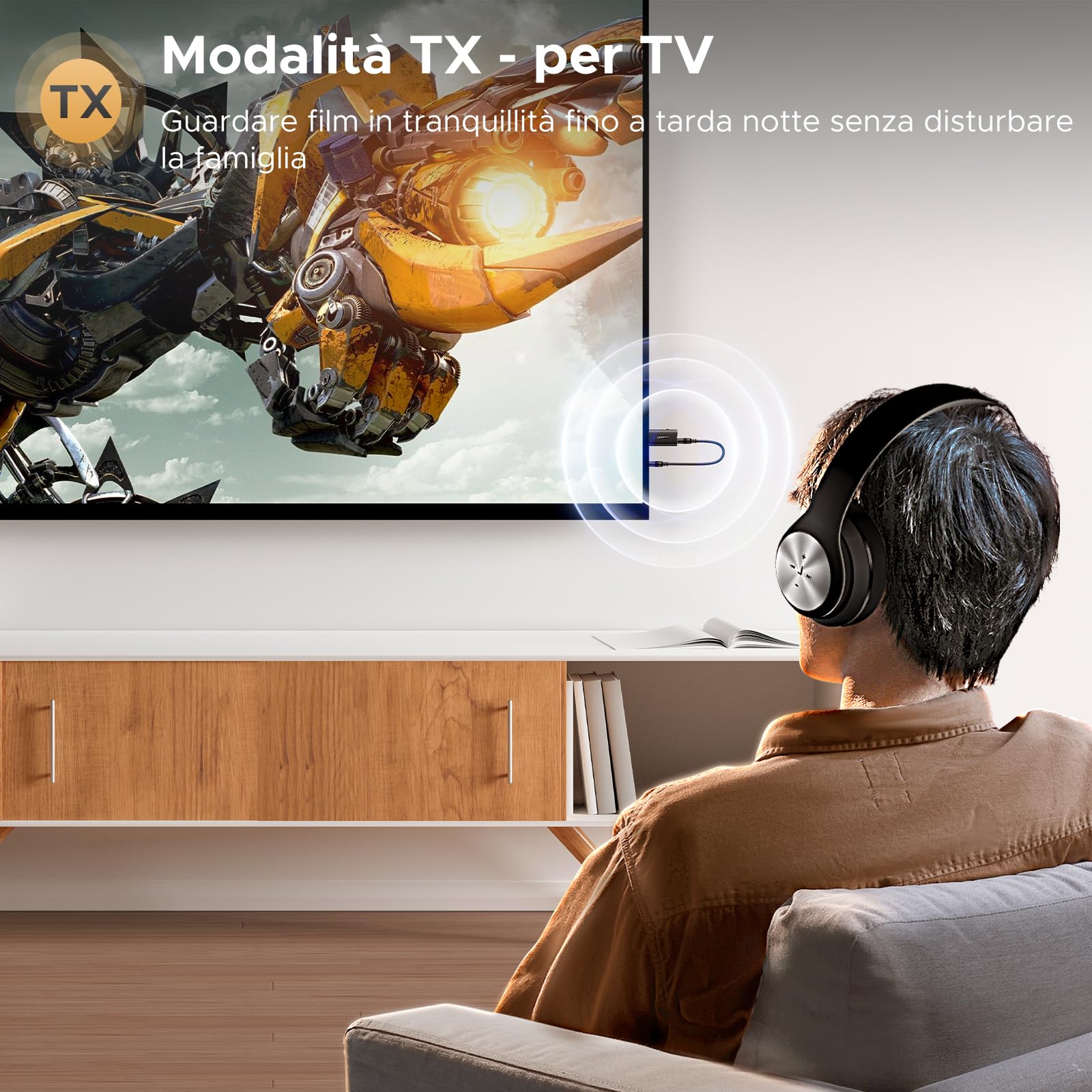 ugreen-trasmettitore-ricevitore-bluetooth-5-4-jack-3-5mm-2-in-1 image 5