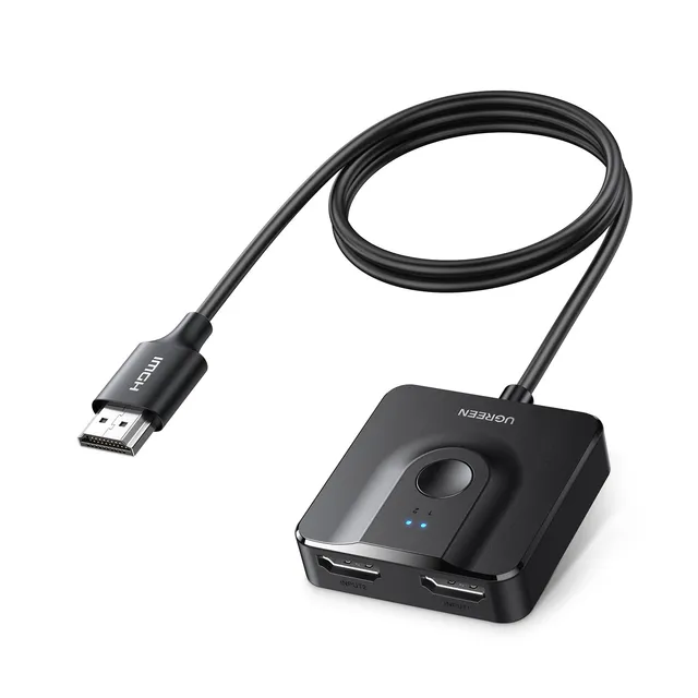 ugreen-switch-hdmi-4k-60hz-bidirezionale-2-in-1-out-con-cavo-1m image 1