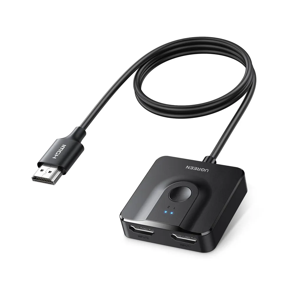 ugreen-switch-hdmi-4k-60hz-bidirezionale-2-in-1-out-con-cavo-1m image 1