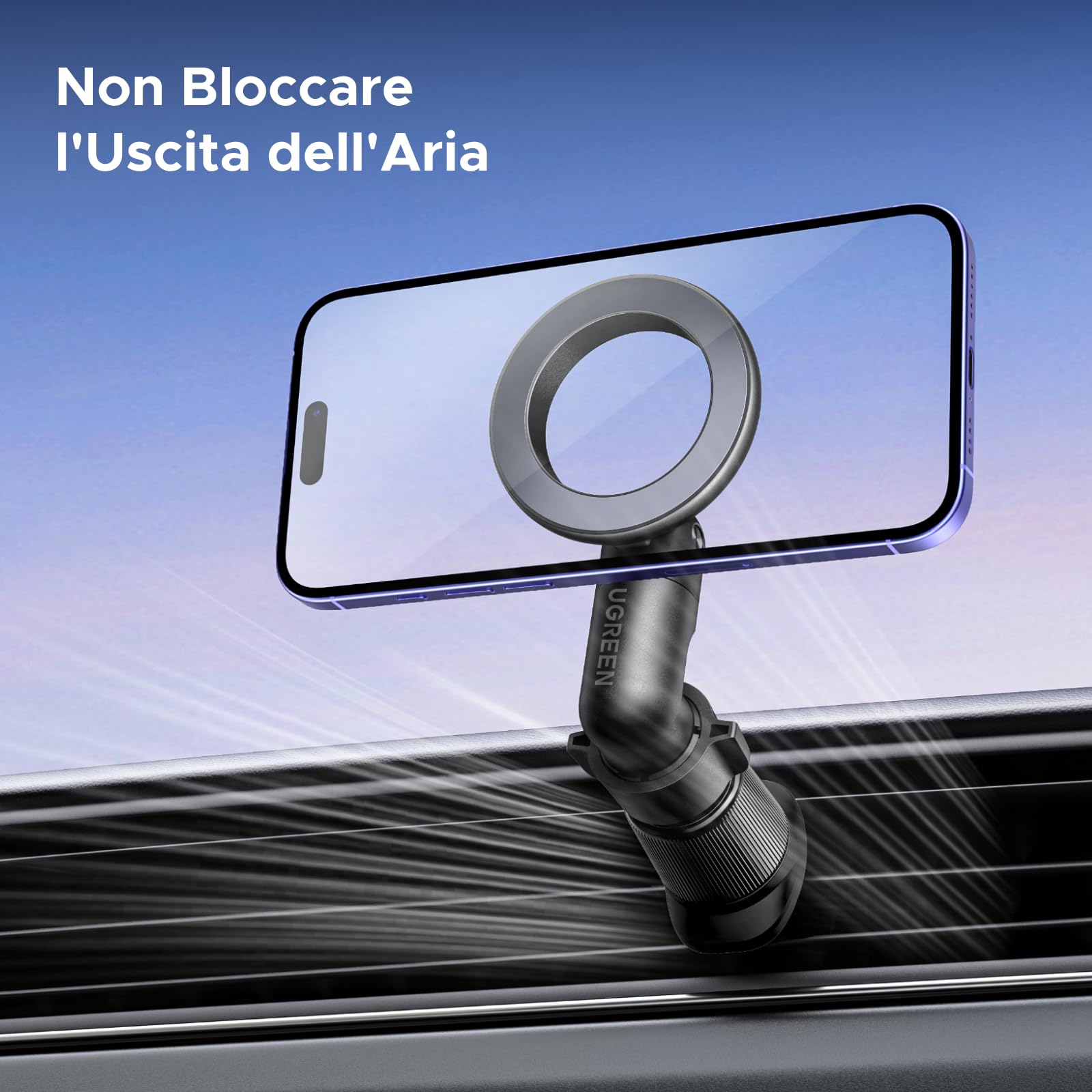 ugreen-supporto-telefono-auto-magsafe-20xn52-rotazione-360 image 6