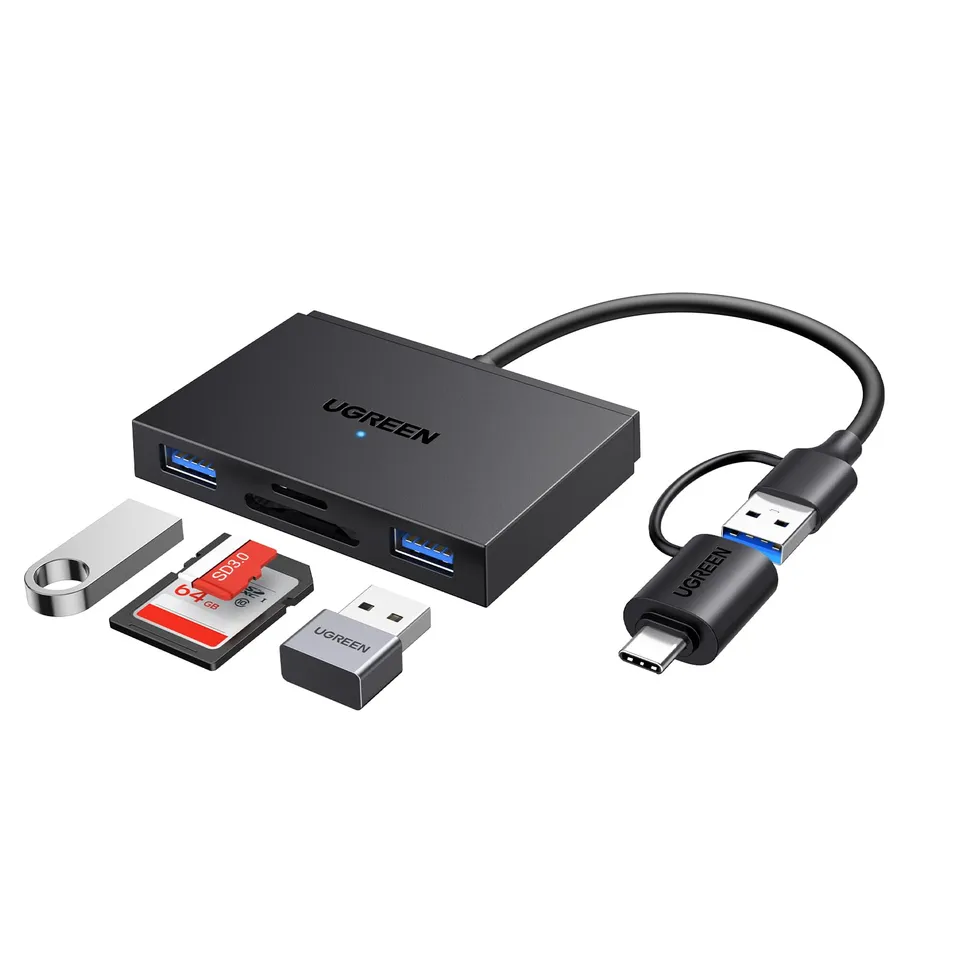 ugreen-lettore-schede-sd-4-in-1-usb-c-usb-3-0-5gbps-per-sd-microsd image 1