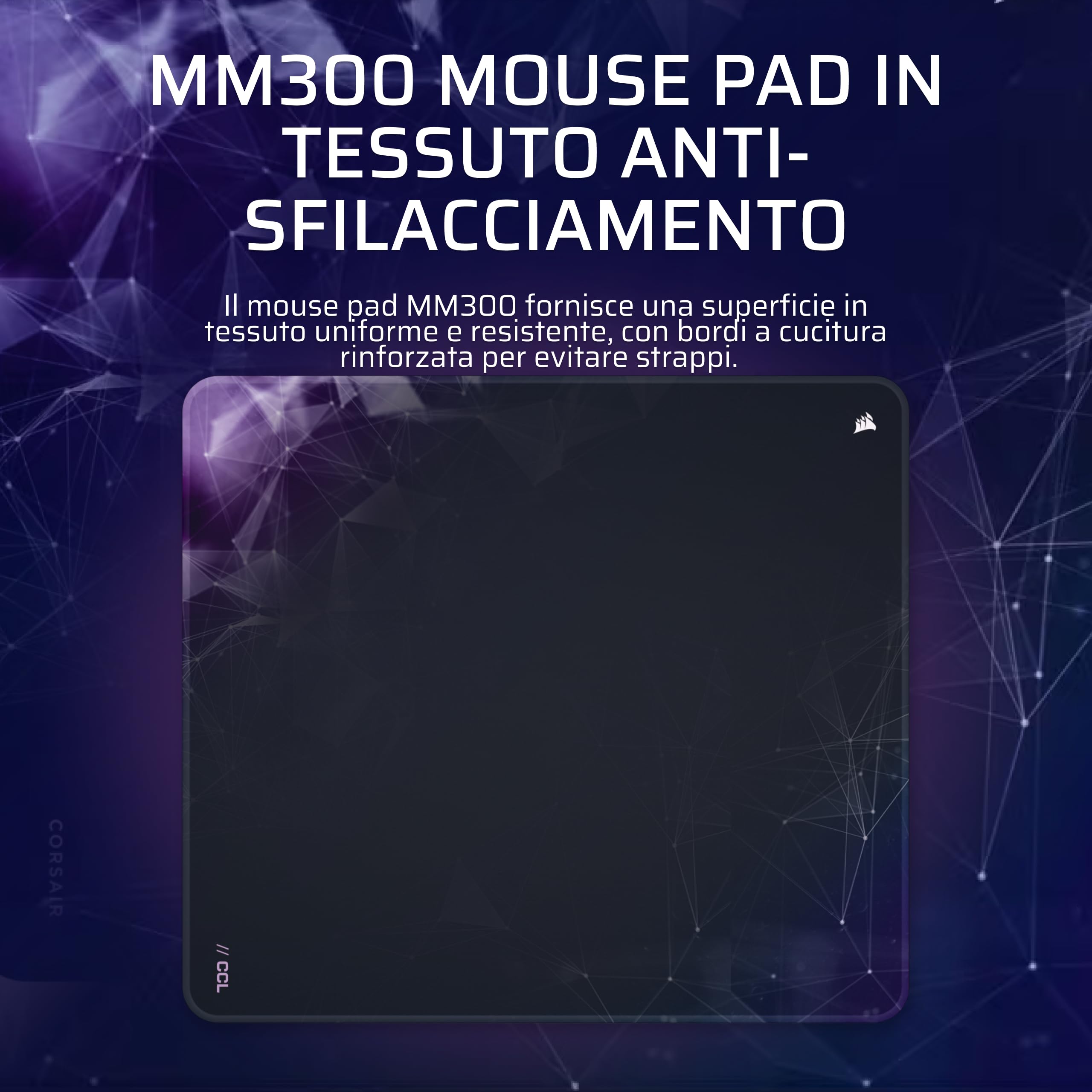 corsair-mm300-m-anti-fray-tappetino-per-mouse-gaming-in-tessuto-360-x-300-x-3-mm image 2