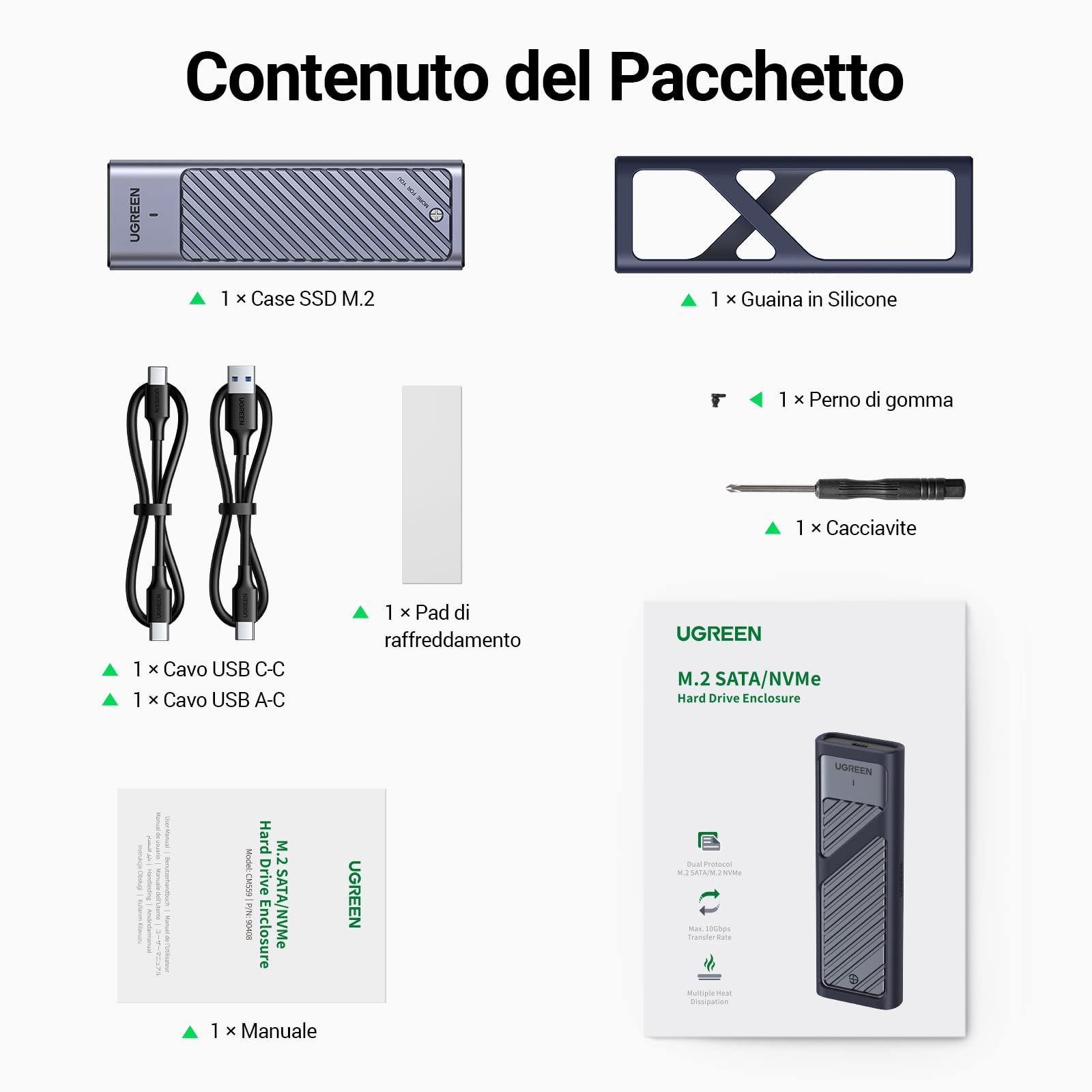 ugreen-case-ssd-m-2-nvme-sata-ngff-usb-c-3-2-gen2-10gbps-2230-2280 image 7