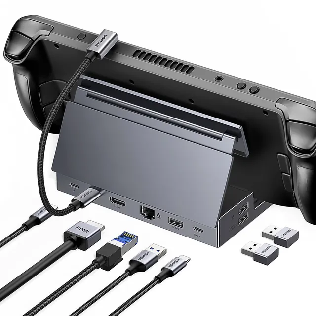 ugreen-docking-station-9-in-1-con-supporto-per-steam-deck-rog-ally-legion-go image 1