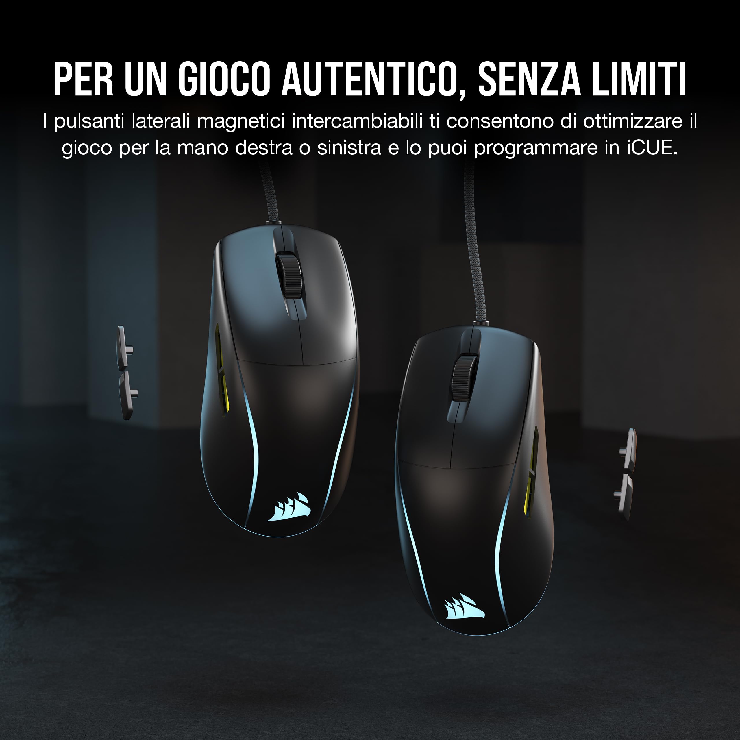 corsair-m75-wired-rgb-mouse-gaming-fps-leggero-nero image 4