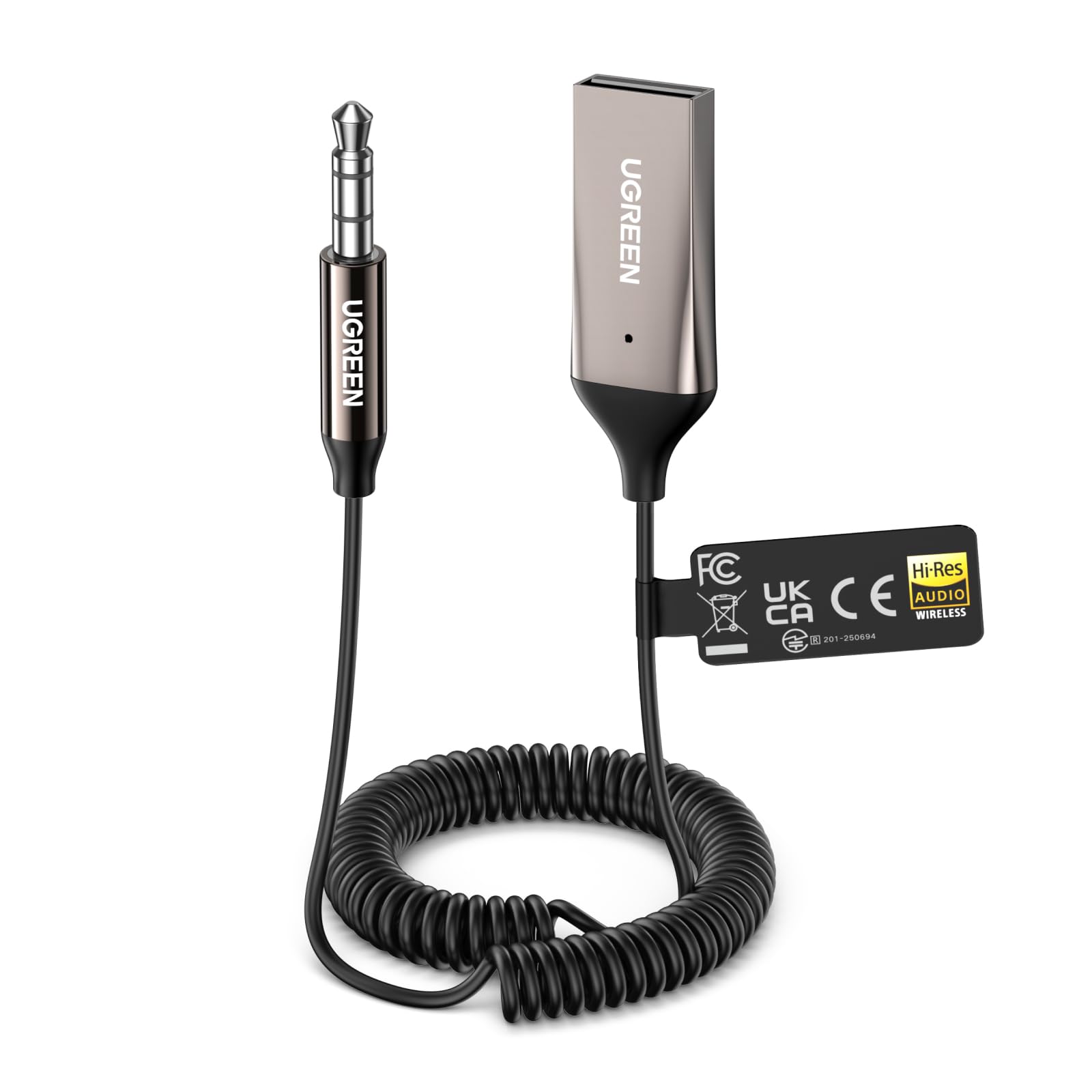 ugreen-ricevitore-bluetooth-6-0-ldac-per-auto-adattatore-audio-hi-res-jack-3-5mm image 1