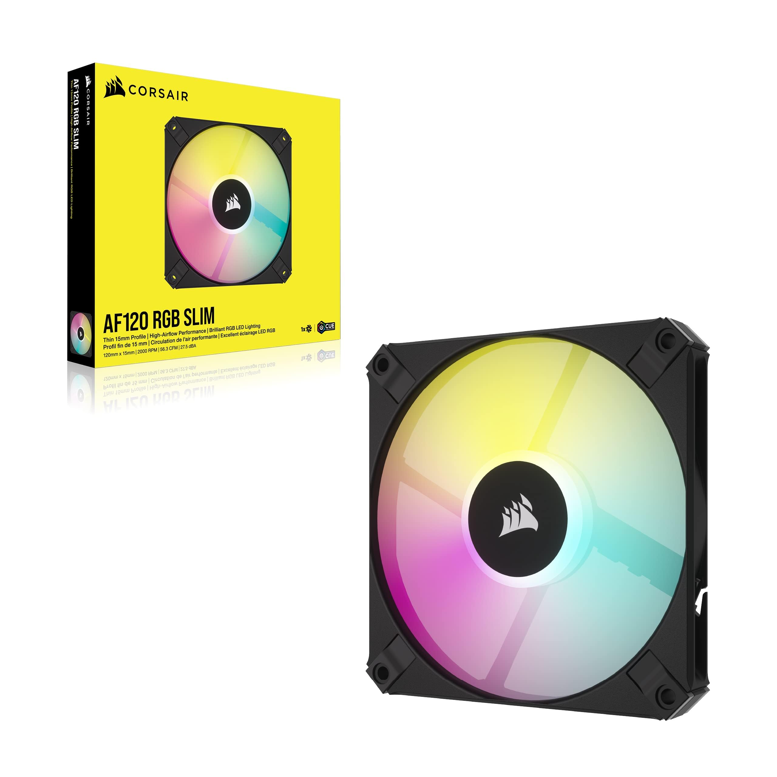 corsair-af120-rgb-slim-ventola-pwm-120mm-sottile-nero image 8