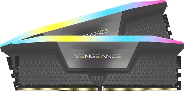 corsair-vengeance-rgb-ddr5-16gb-2-x-8gb-5600mhz-cl40-grigio-amd-expo-e-intel-xmp image 1