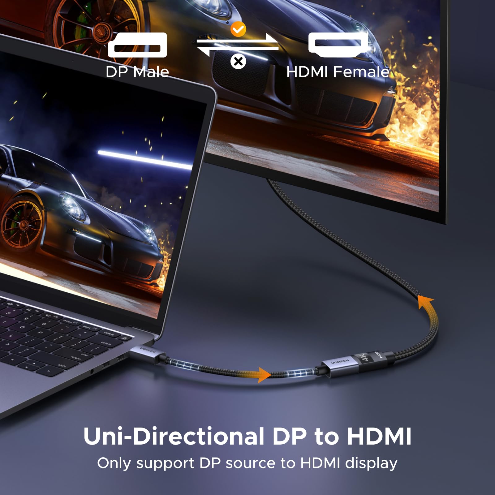 ugreen-adattatore-displayport-a-hdmi-4k-30hz-confezione-da-2-pezzi image 3