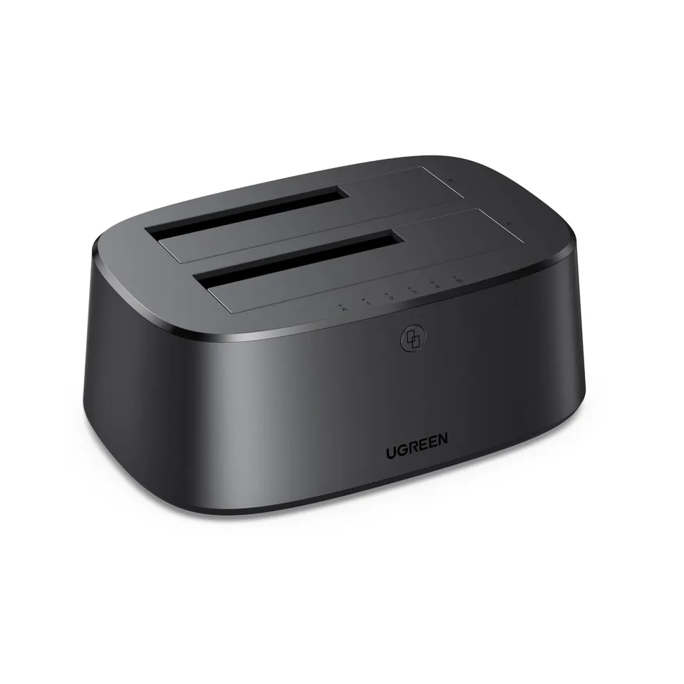ugreen-stazione-docking-hard-disk-dual-bay-usb-3-0-5gbps-con-clonazione-offline- image 1