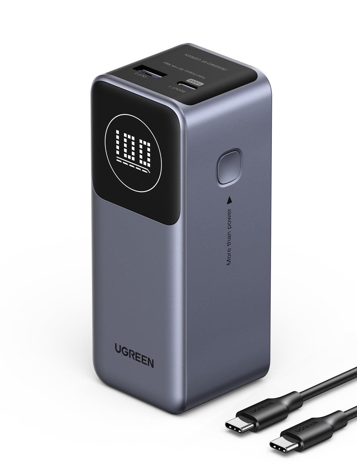 ugreen-nexode-power-bank-12000mah-100w-pd-3-0-con-display image 3