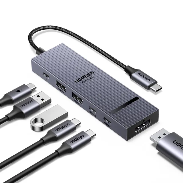 ugreen-revodok-pro-1062-hub-usb-c-6-in-1-displayport-4k-60hz-10gbps-pd-100w image 1