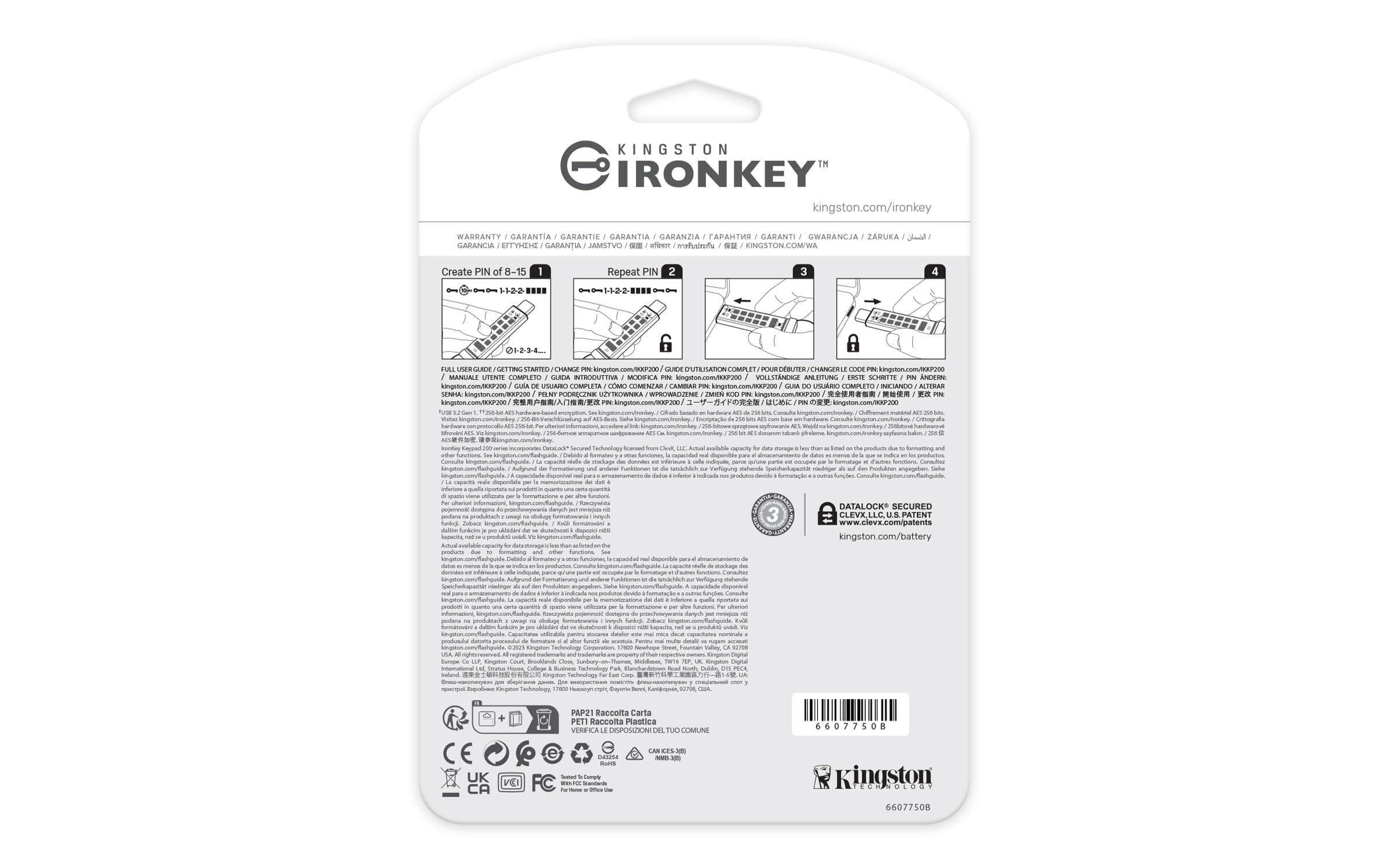 kingston-ironkey-keypad-200c-64gb-usb-c-crittografata-fips-140-3 image 5