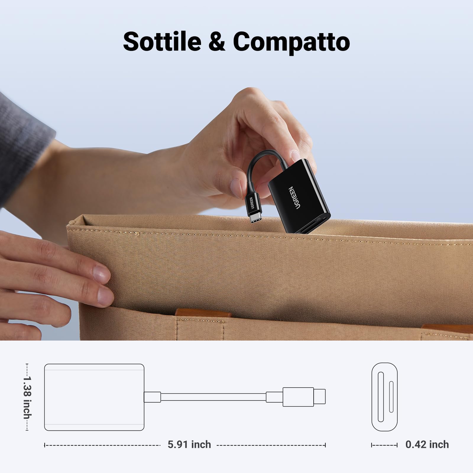 ugreen-lettore-schede-sd-microsd-usb-c-usb-3-0-nero image 8