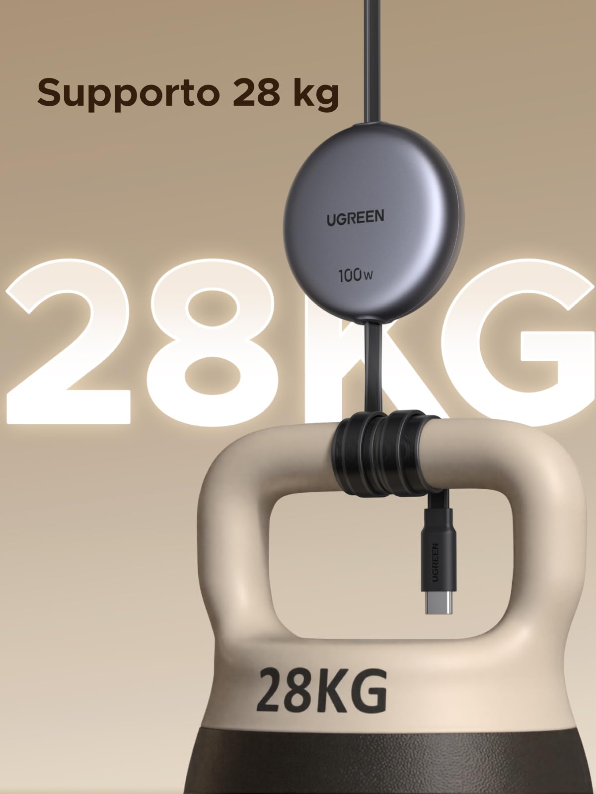 ugreen-nexode-cavo-usb-c-retrattile-100w-pd-grigio image 6