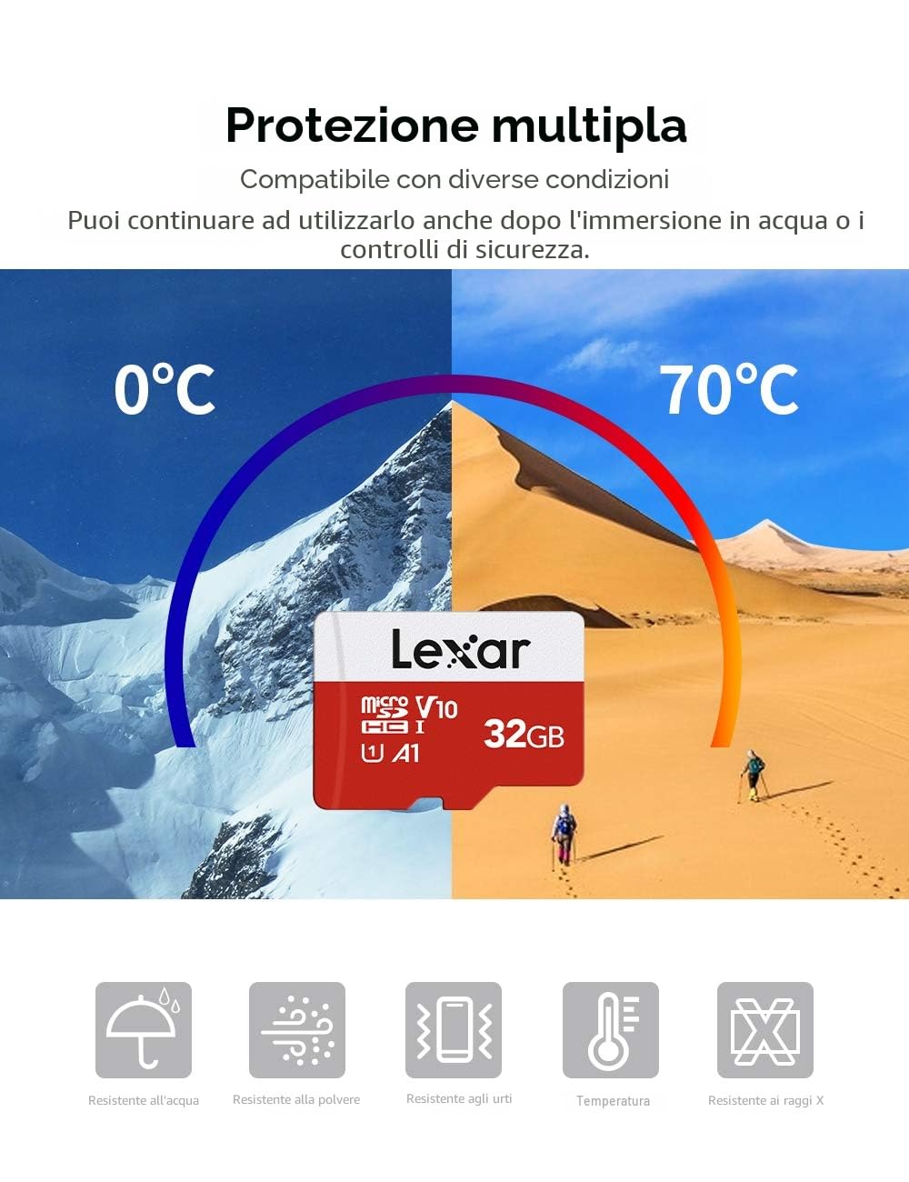 lexar-blue-series-scheda-micro-sd-32gb-2-pack-con-adattatore-sd image 7