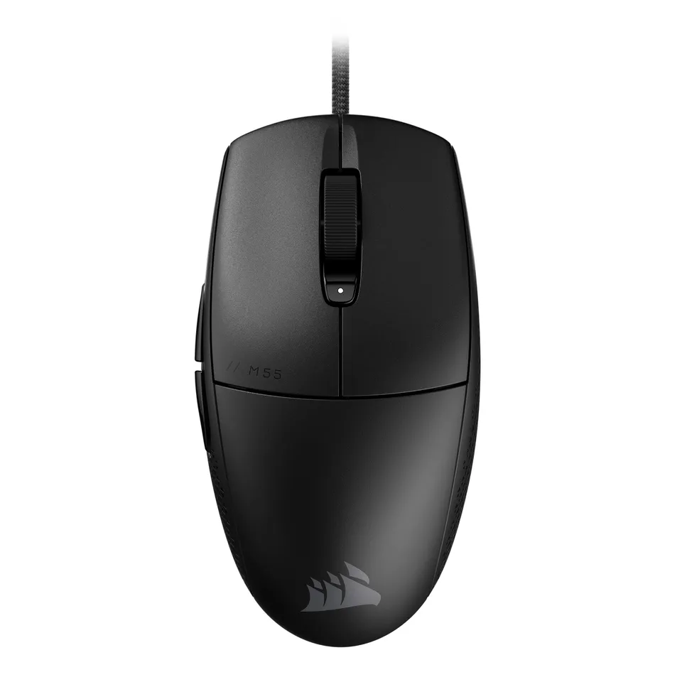 corsair-m55-mouse-gaming-fps-cablato-leggero-55g-16-000-dpi-nero image 1