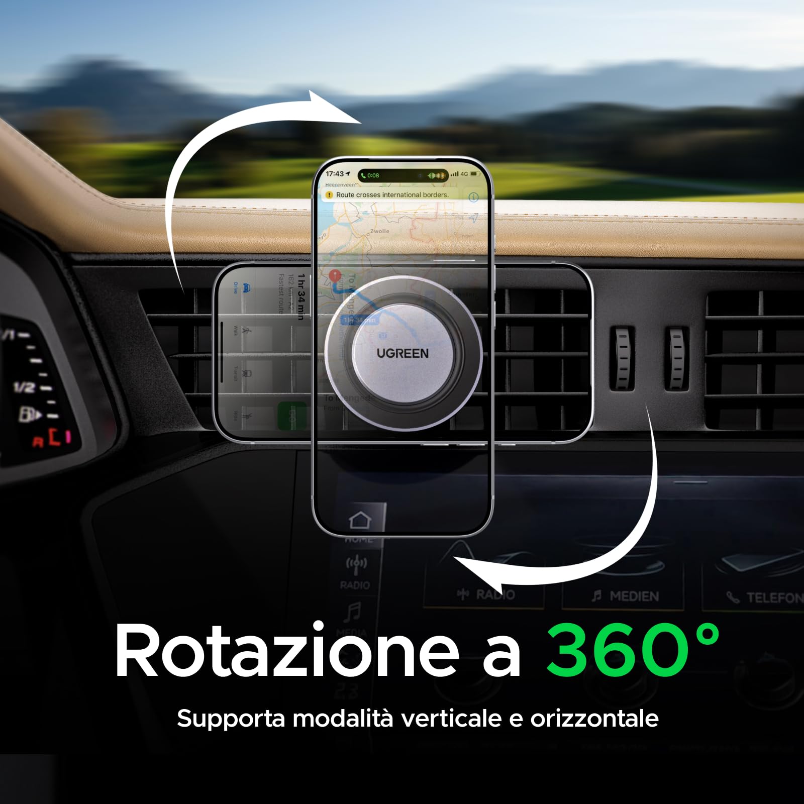 ugreen-supporto-telefono-auto-magnetico-magsafe-con-clip-bocchetta image 6