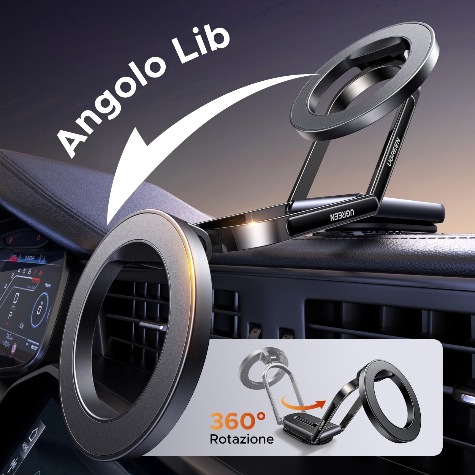 ugreen-supporto-telefono-auto-magnetico-magsafe-adesivo-pieghevole-20n image 3