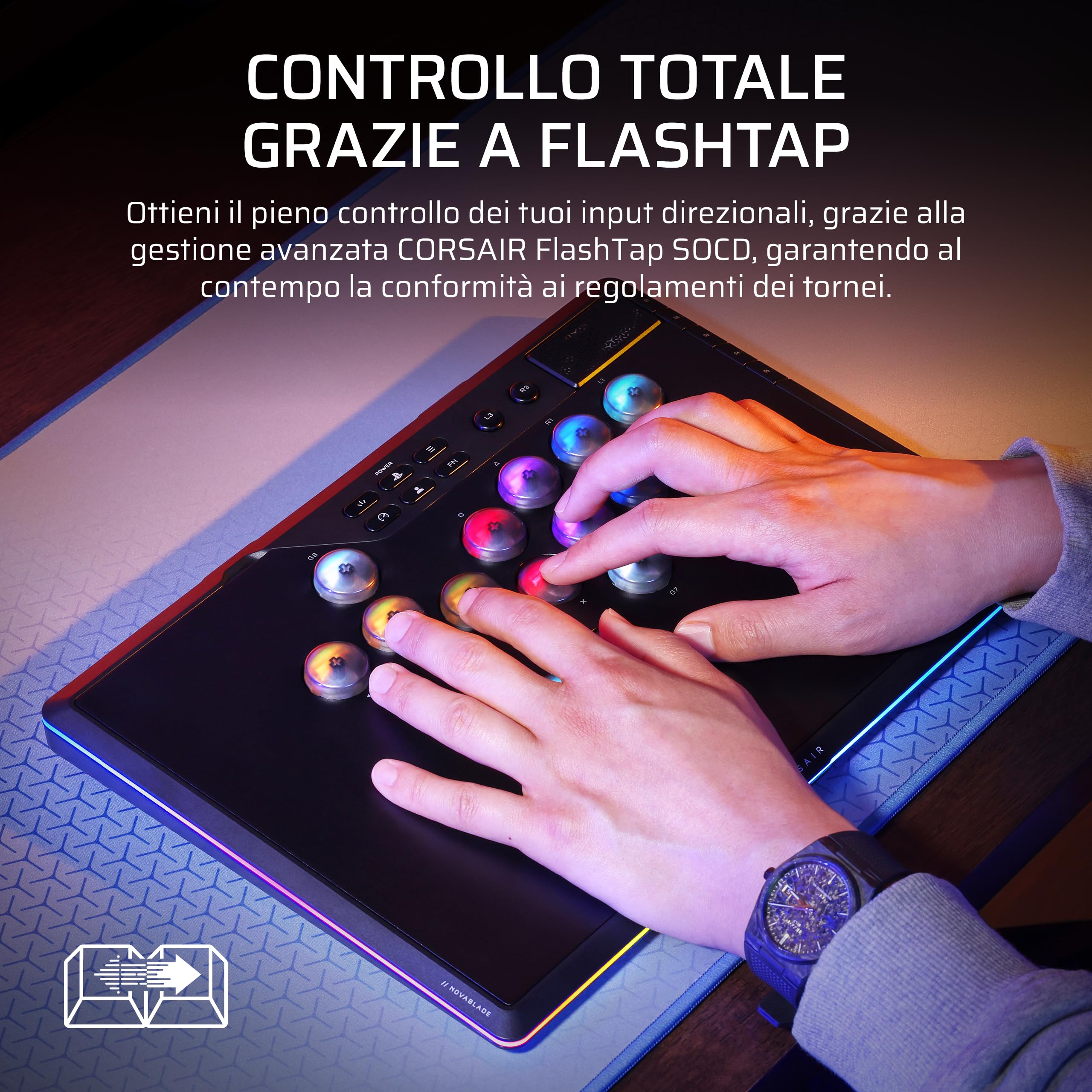 corsair-novablade-pro-controller-hall-wireless-15-tasti-ps5-pc image 8