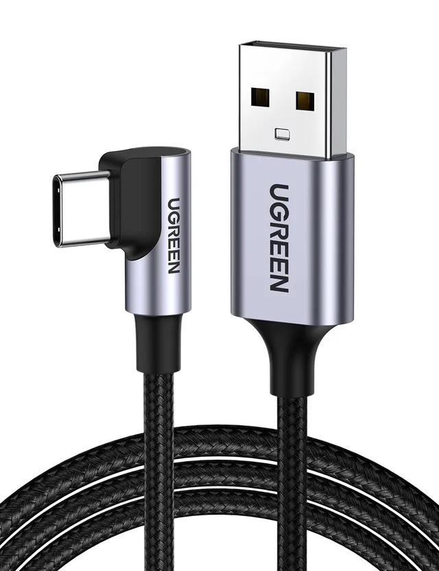 ugreen-cavo-usb-a-a-usb-c-90-gradi-3a-qc-3-0-480mbps-0-5m image 1